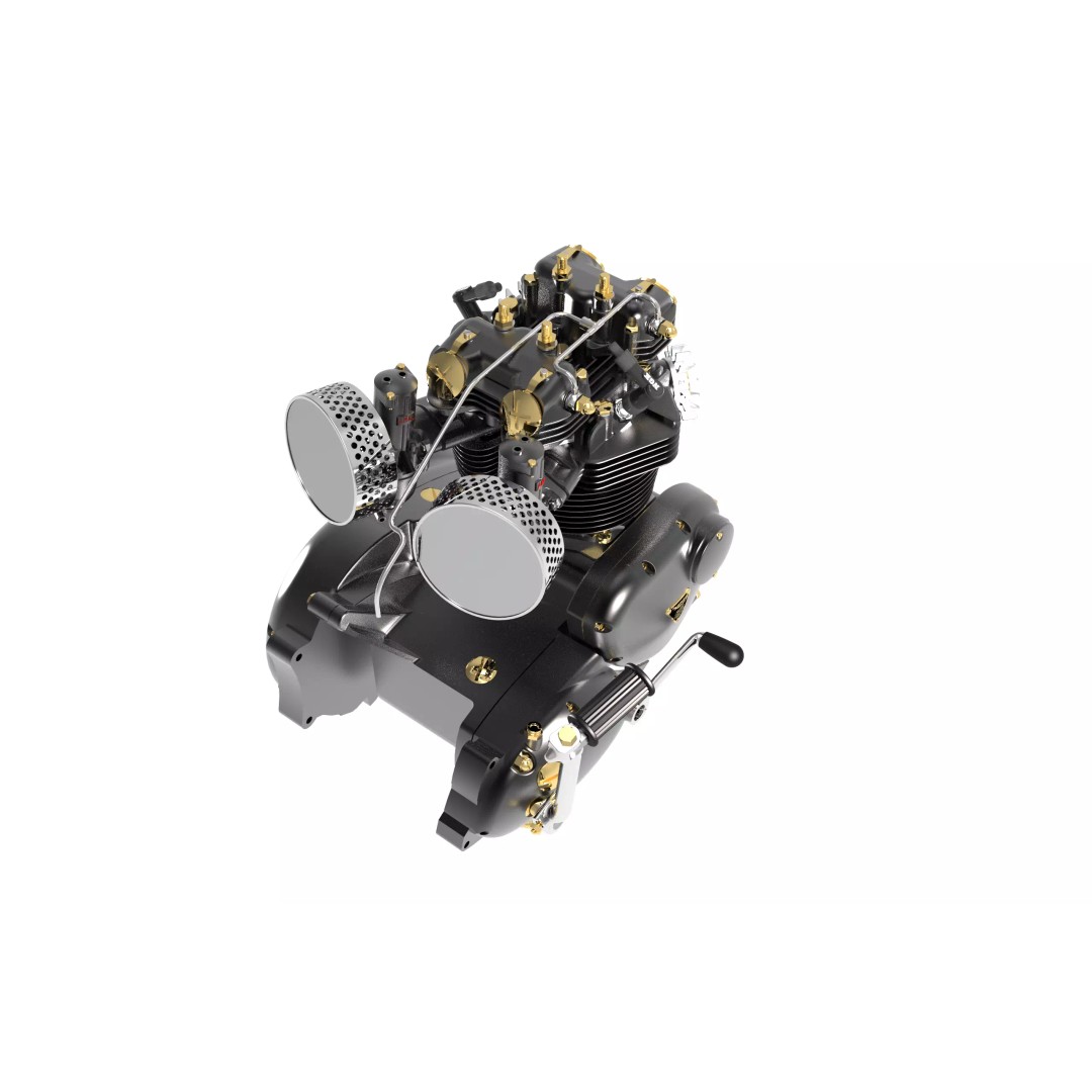 Triumph Bonneville T120R 3D Model – Low Poly Game Asset, FBX