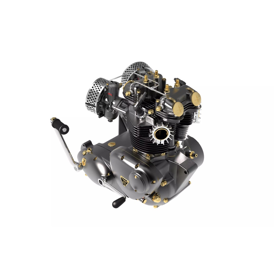 Triumph Bonneville T120R 3D Model – Low Poly Game Asset, FBX - View 2