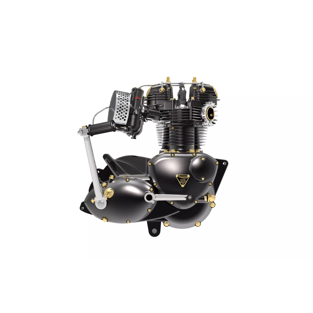 Triumph Bonneville T120R 3D Model – Low Poly Game Asset, FBX - View 5