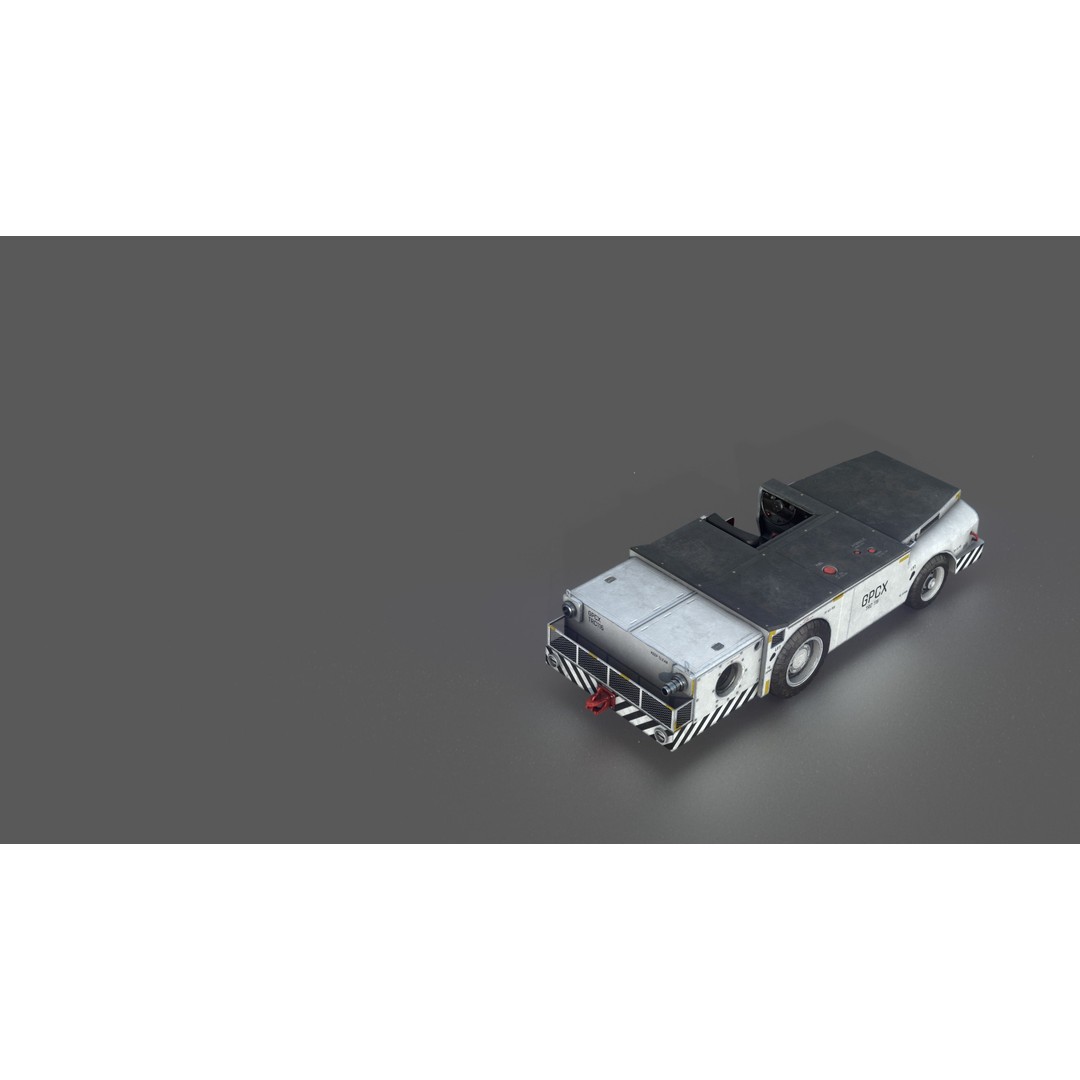 US Army Fight Deck Carrier Tractor 3D Model – Low Poly Game Asset, FBX, PBR - View 16