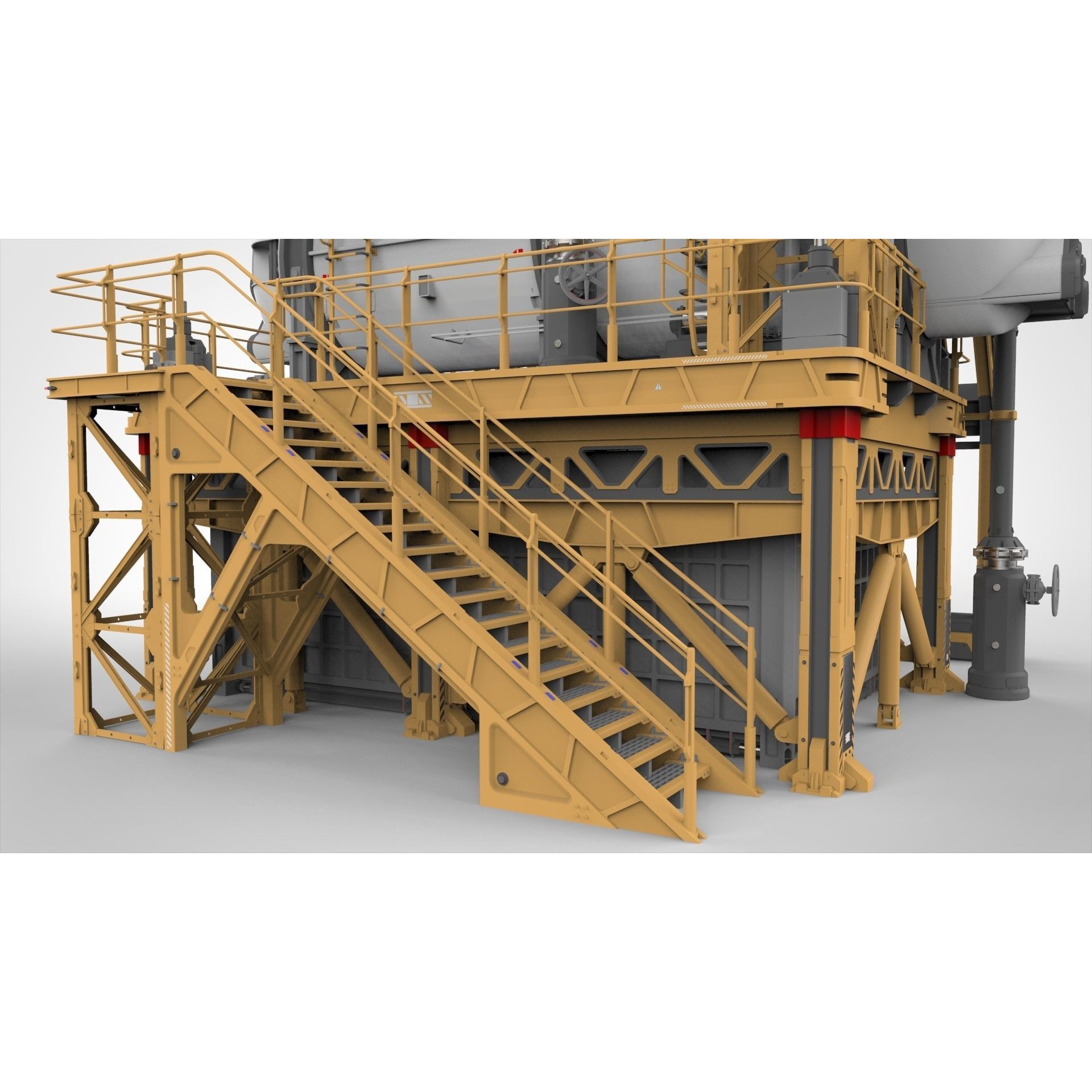 Sci-Fi Storage Tank - Game-Ready 3D Model - View 10