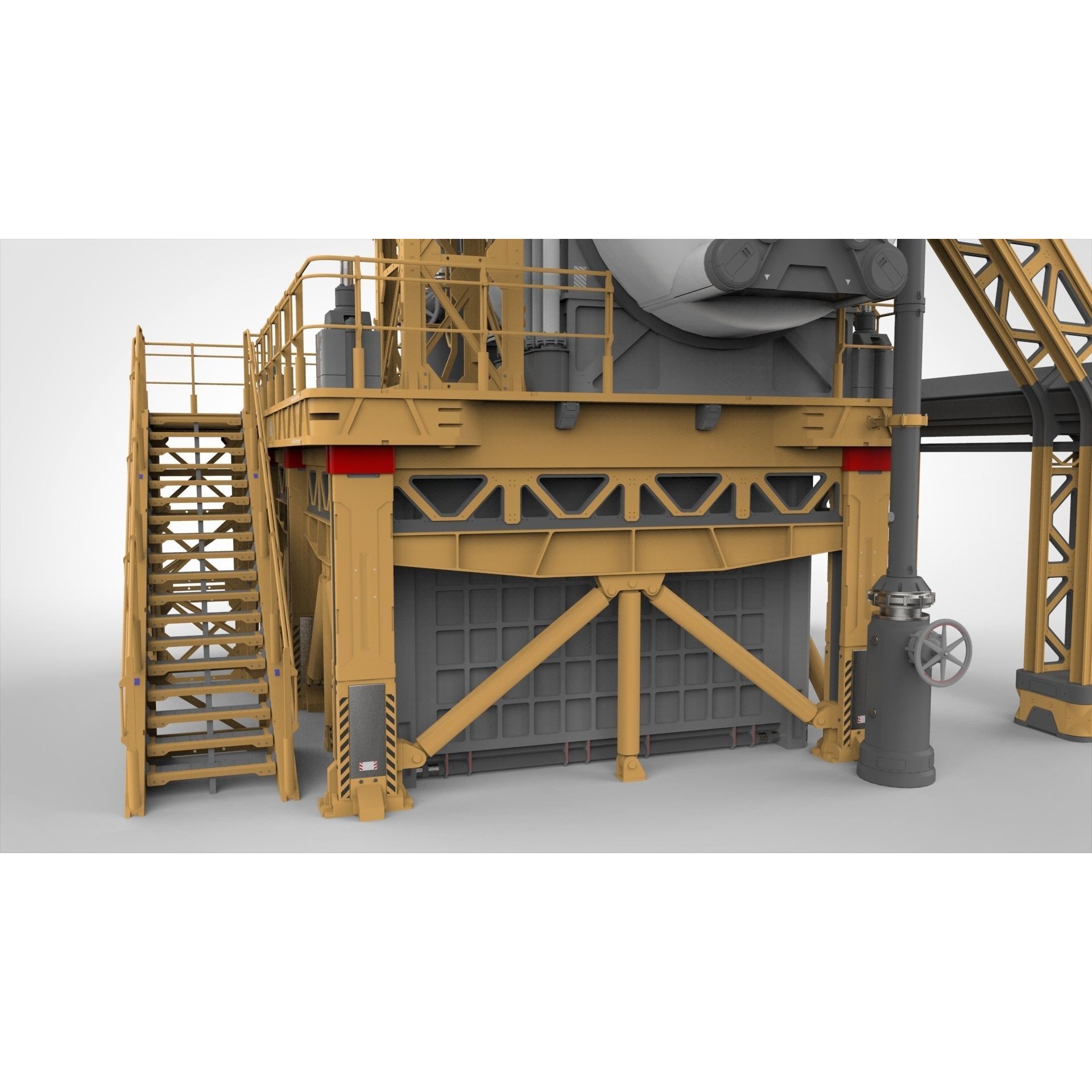 Sci-Fi Storage Tank - Game-Ready 3D Model - View 11