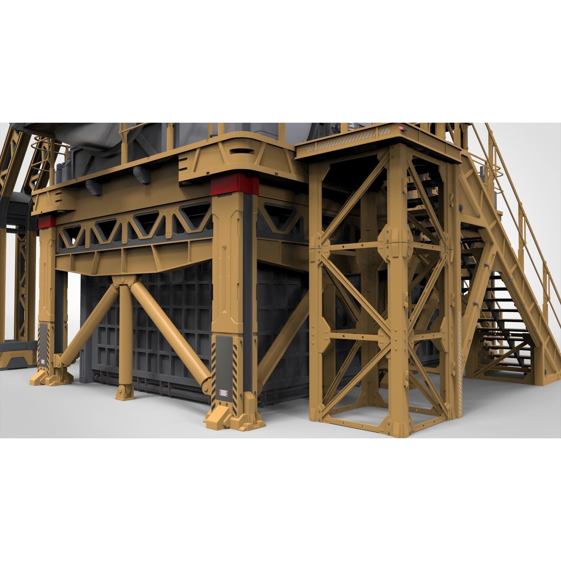 Sci-Fi Storage Tank - Game-Ready 3D Model - View 16