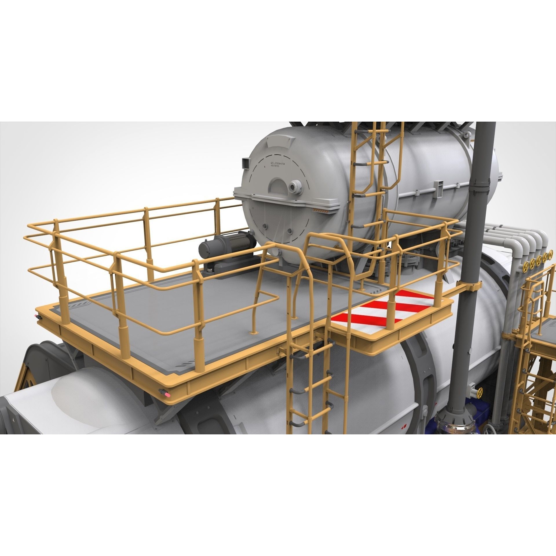 Sci-Fi Storage Tank - Game-Ready 3D Model - View 19
