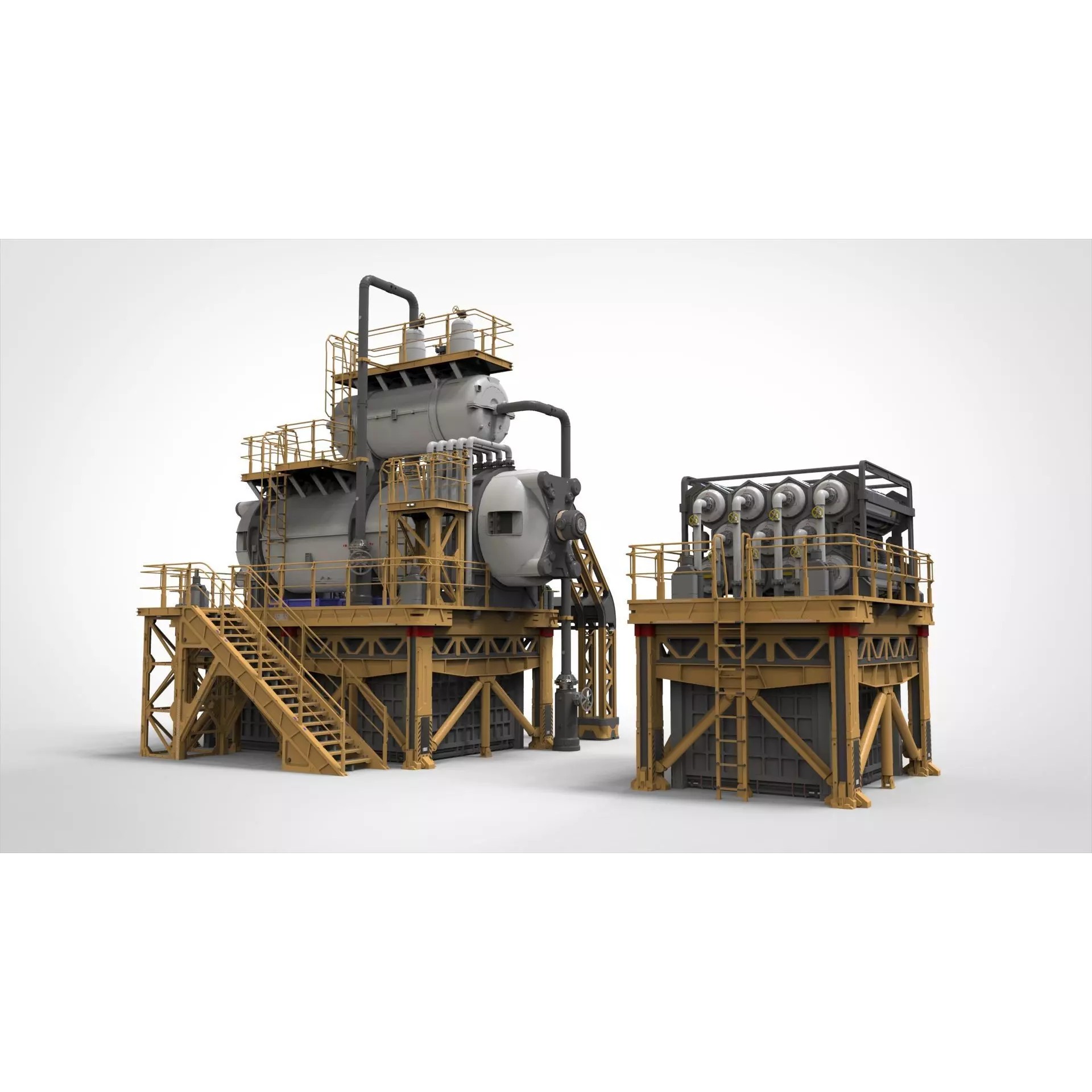 Sci-Fi Storage Tank - Game-Ready 3D Model - View 2