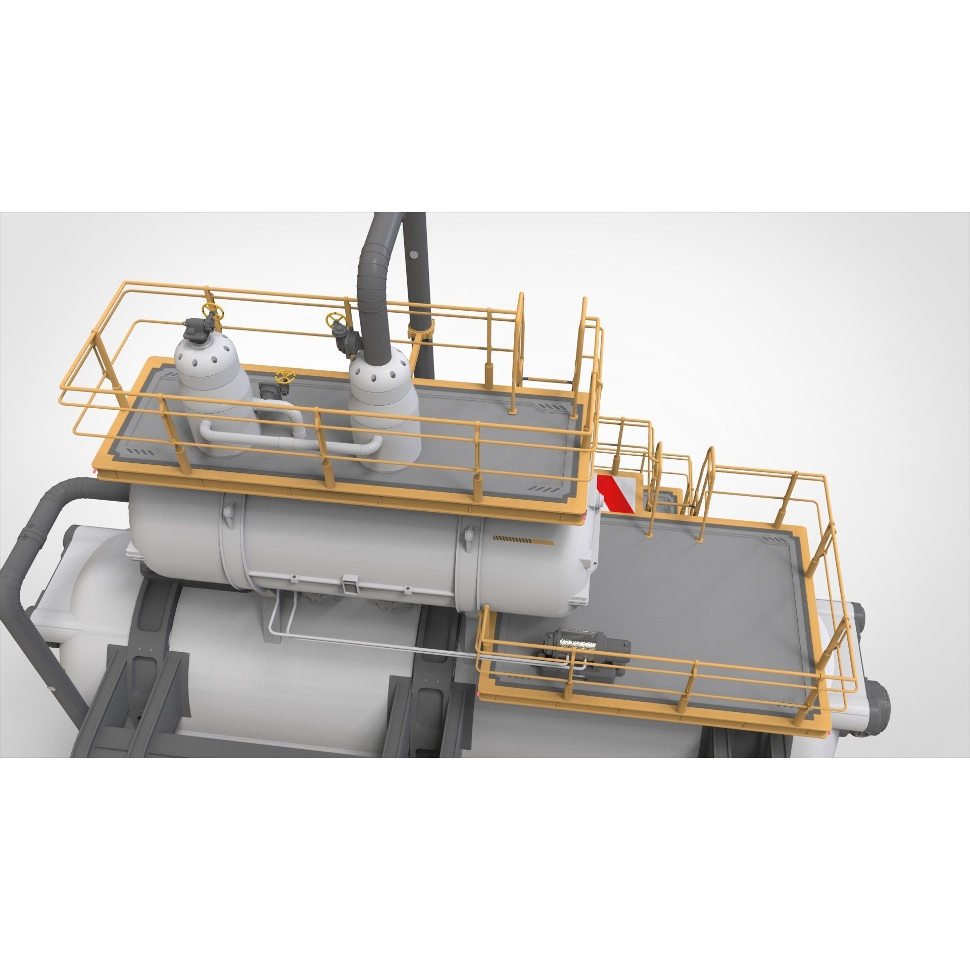 Sci-Fi Storage Tank - Game-Ready 3D Model - View 22