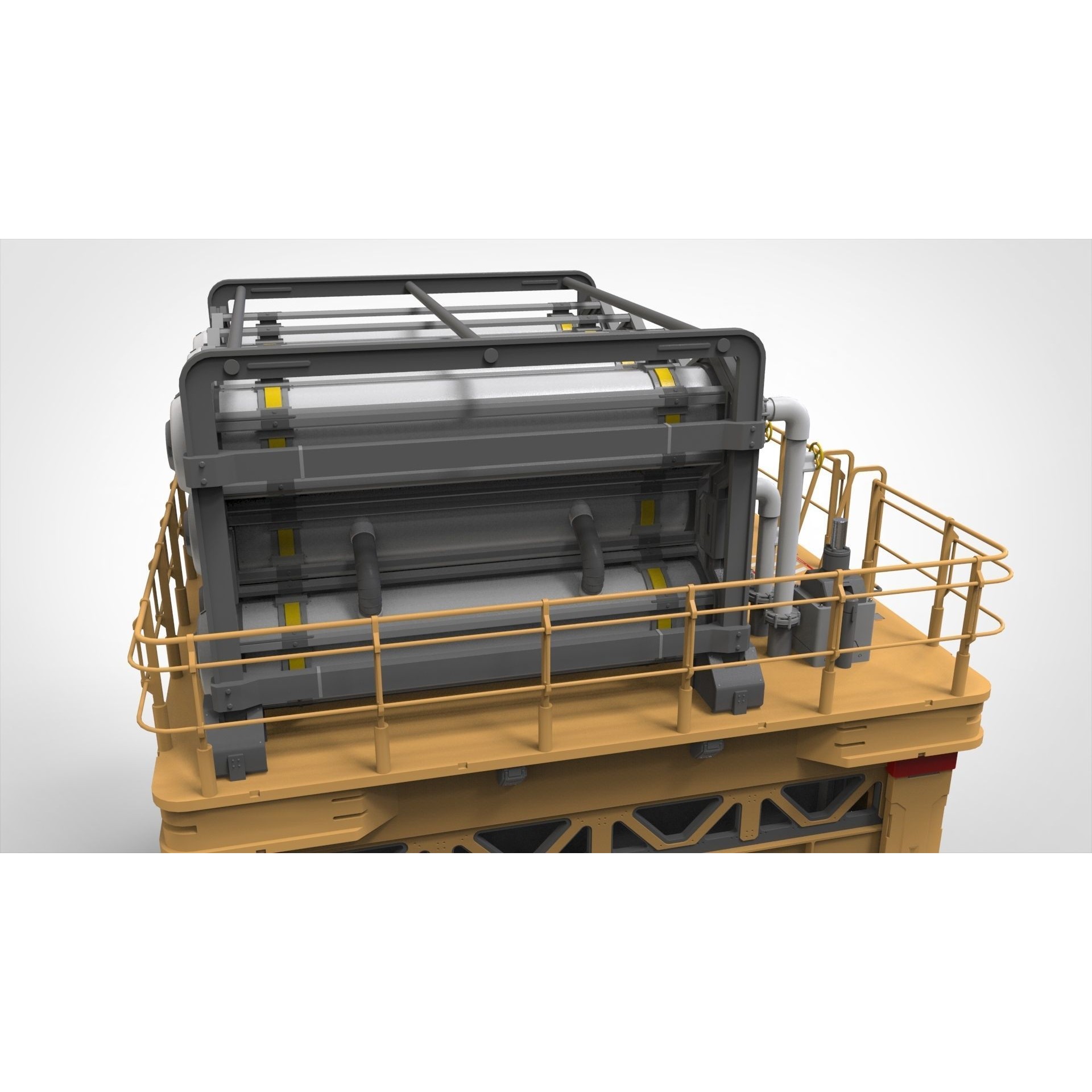 Sci-Fi Storage Tank - Game-Ready 3D Model - View 33