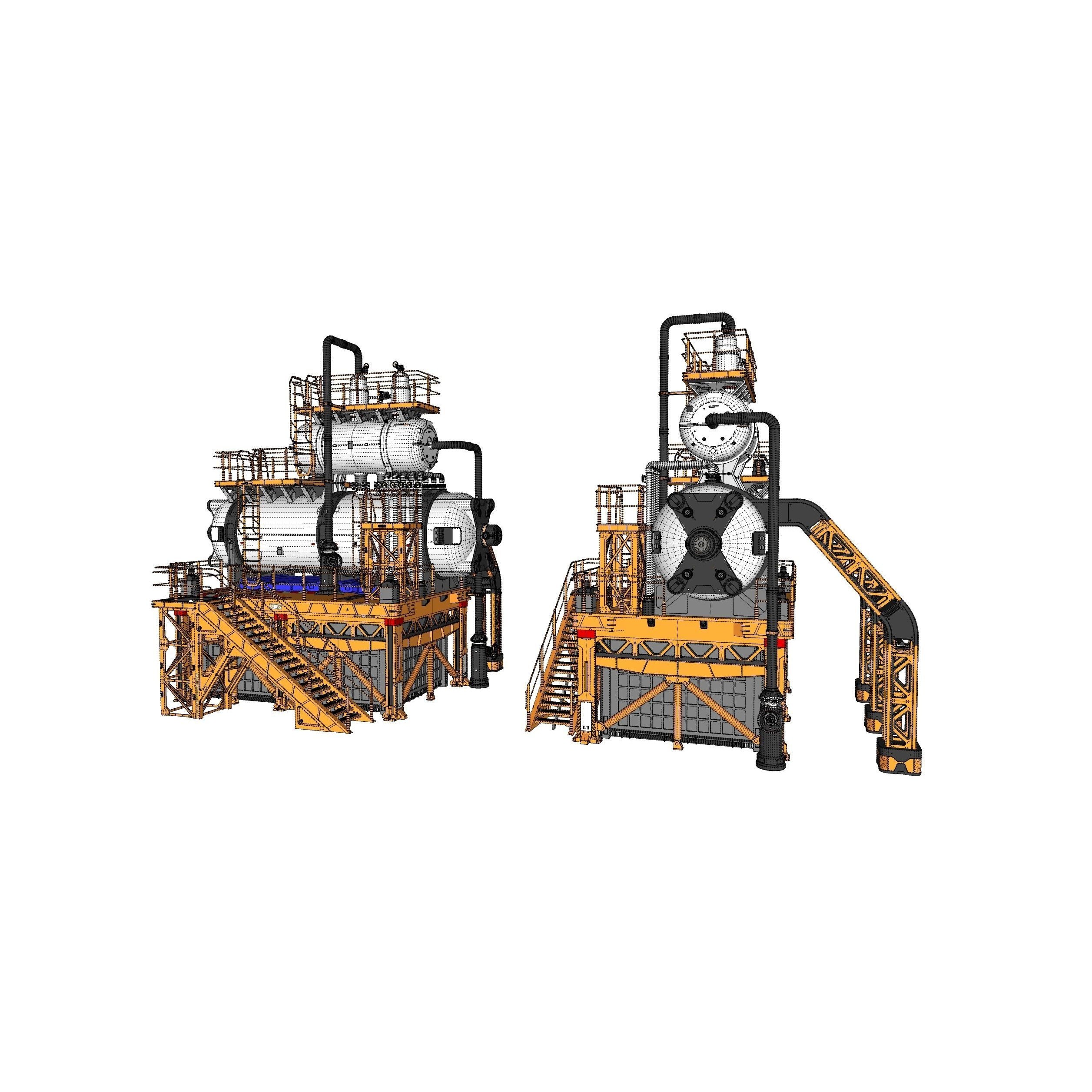 Sci-Fi Storage Tank - Game-Ready 3D Model - View 34