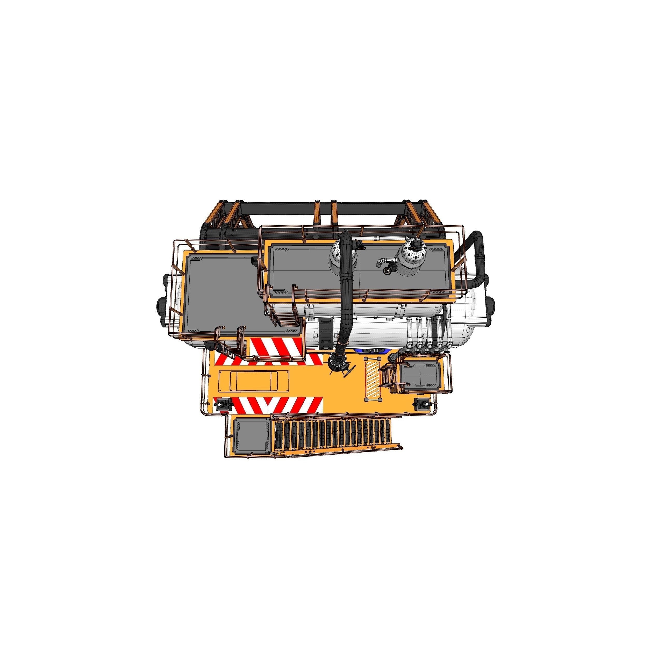 Sci-Fi Storage Tank - Game-Ready 3D Model - View 36