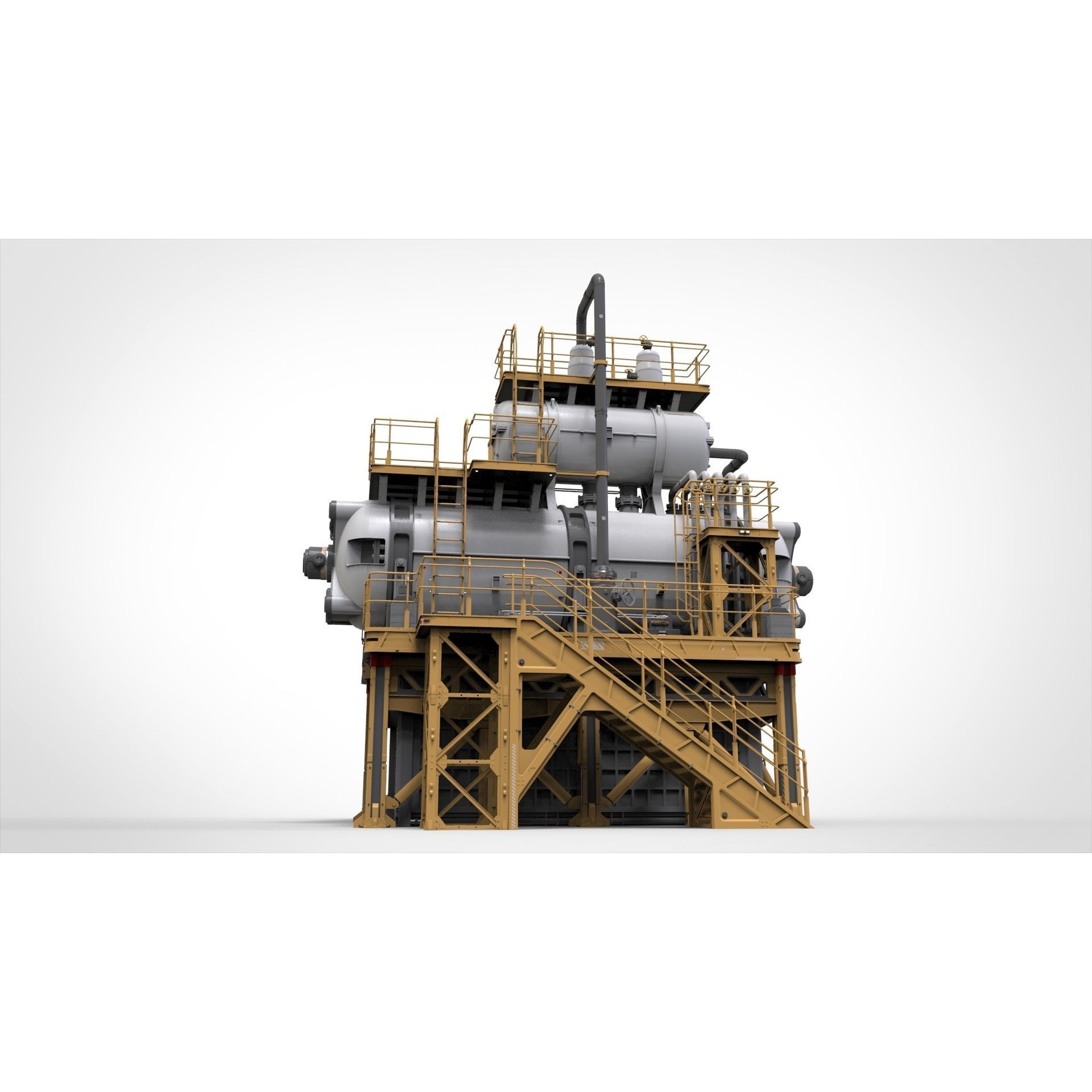 Sci-Fi Storage Tank - Game-Ready 3D Model - View 8