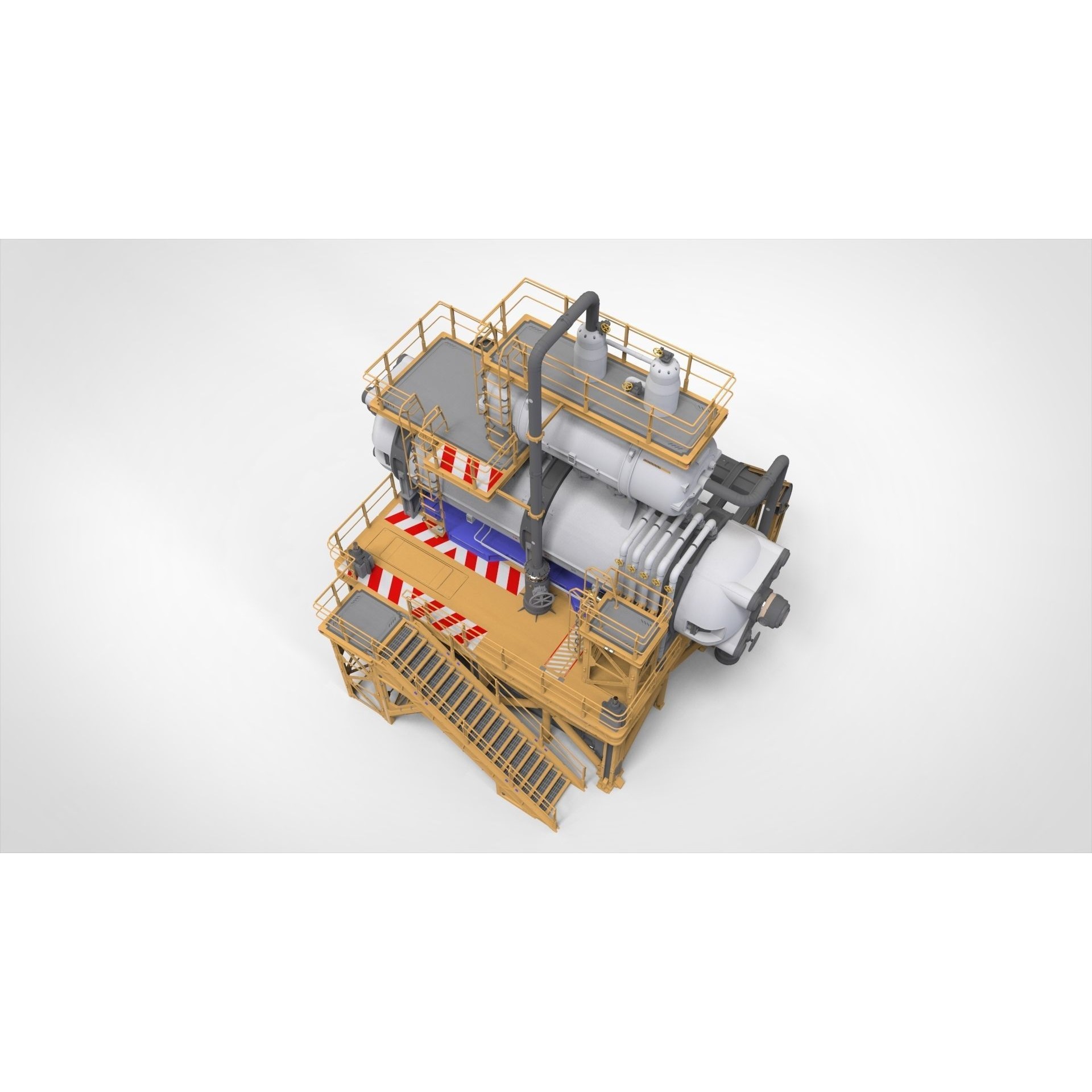 Sci-Fi Storage Tank - Game-Ready 3D Model - View 9