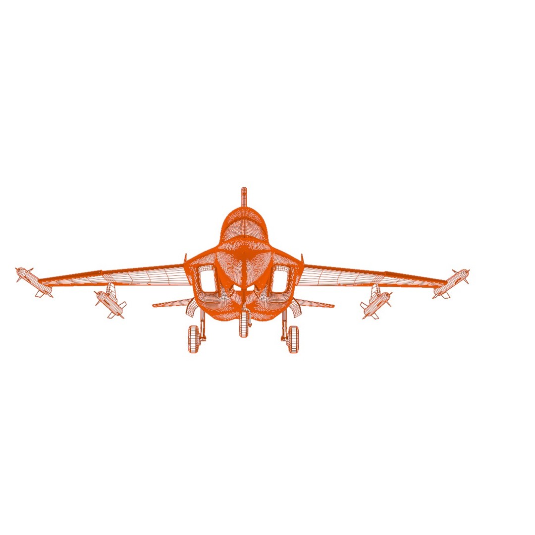 M346FA Fighter Attack 3D Model – Low Poly Military Aircraft, FBX, OBJ - View 29