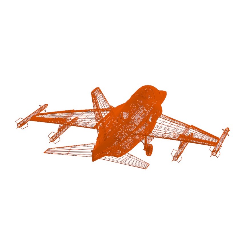 M346FA Fighter Attack 3D Model – Low Poly Military Aircraft, FBX, OBJ - View 31