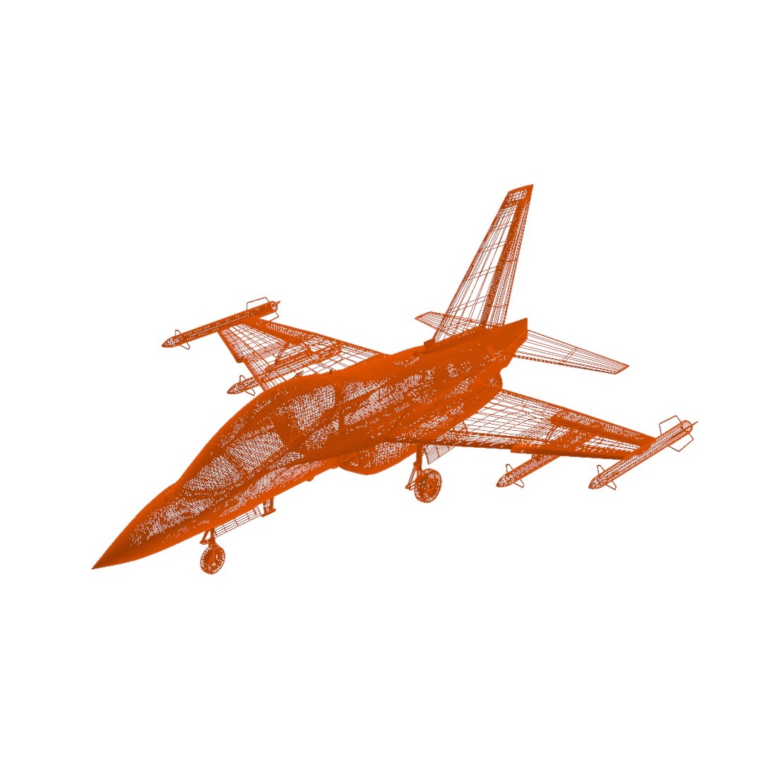 M346FA Fighter Attack 3D Model – Low Poly Military Aircraft, FBX, OBJ - View 34