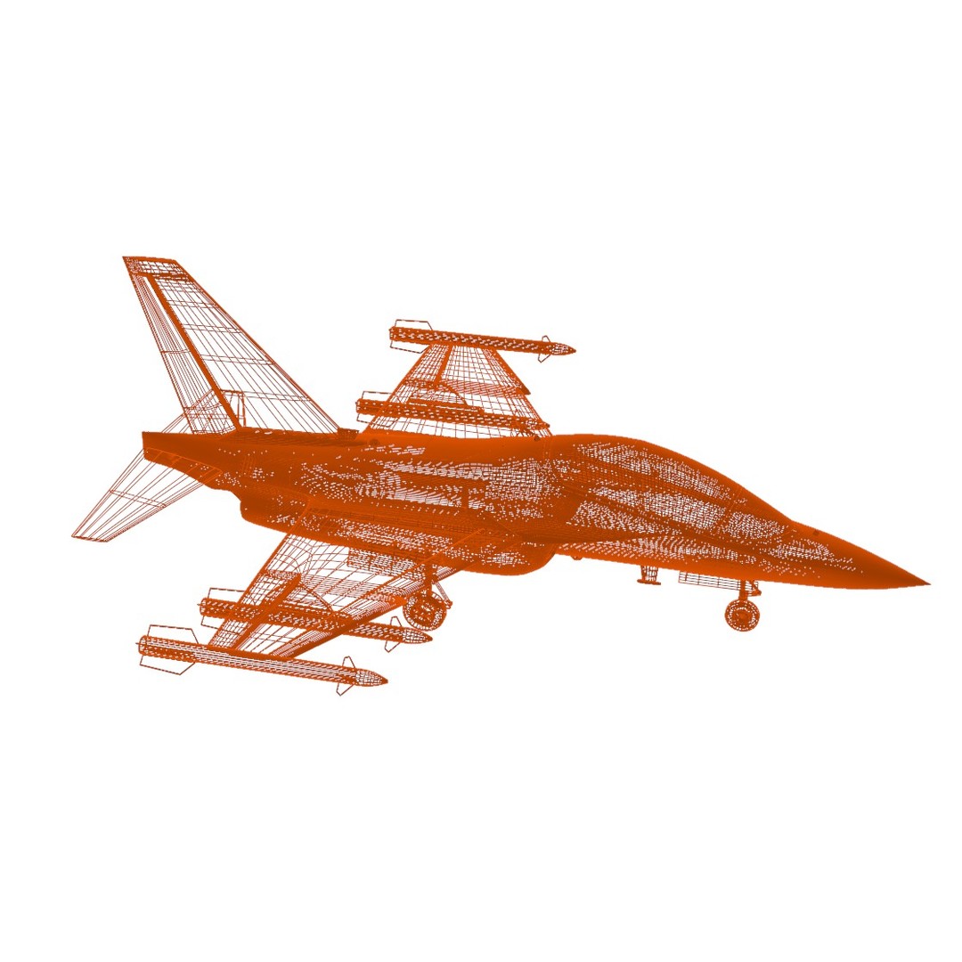 M346FA Fighter Attack 3D Model – Low Poly Military Aircraft, FBX, OBJ - View 35