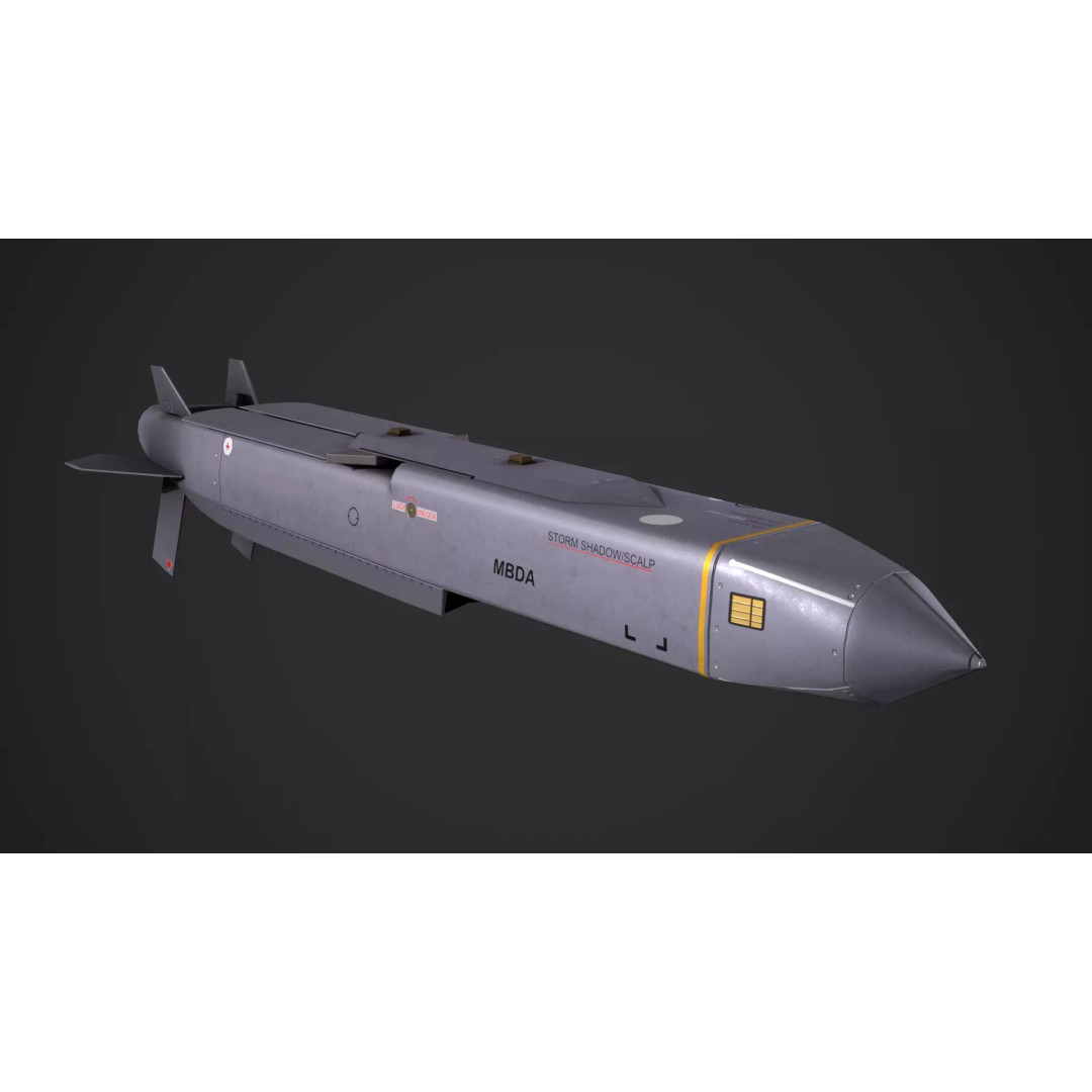 Storm Shadow 3D Model – Low Poly Game Ready Missile, FBX - View 2