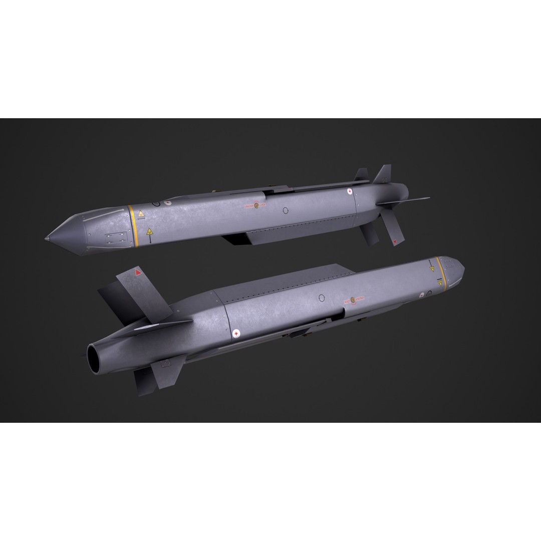 Storm Shadow 3D Model – Low Poly Game Ready Missile, FBX - View 4