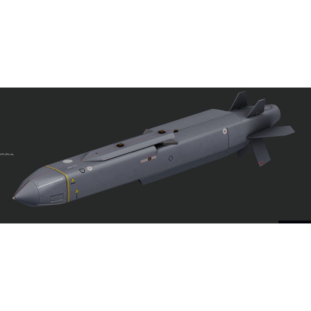 Storm Shadow 3D Model – Low Poly Game Ready Missile, FBX - View 6