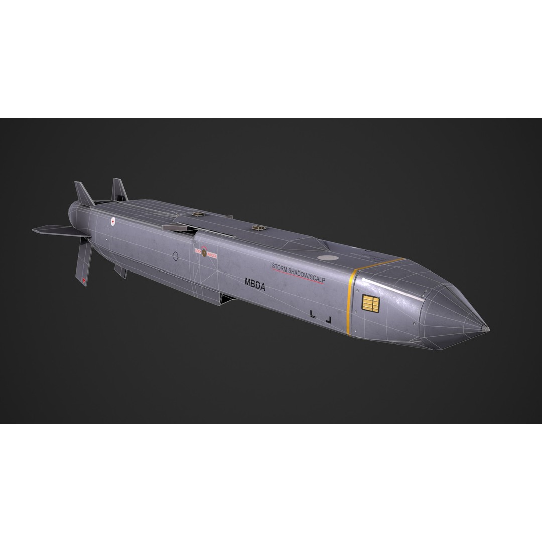 Storm Shadow 3D Model – Low Poly Game Ready Missile, FBX - View 7