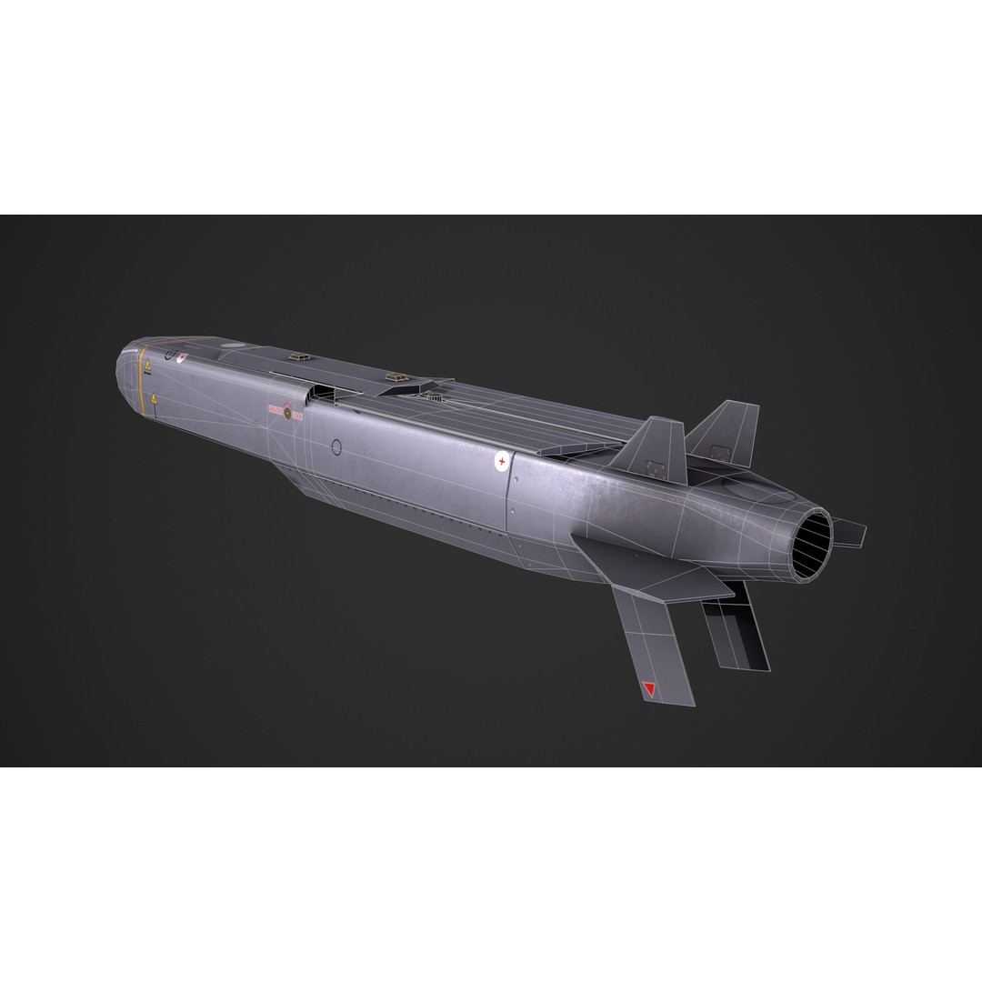 Storm Shadow 3D Model – Low Poly Game Ready Missile, FBX - View 8