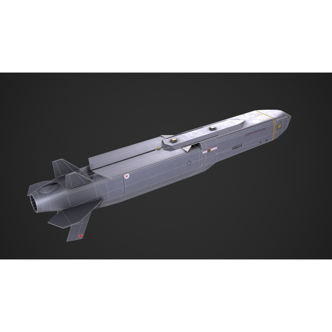 Storm Shadow 3D Model – Low Poly Game Ready Missile, FBX - View 9