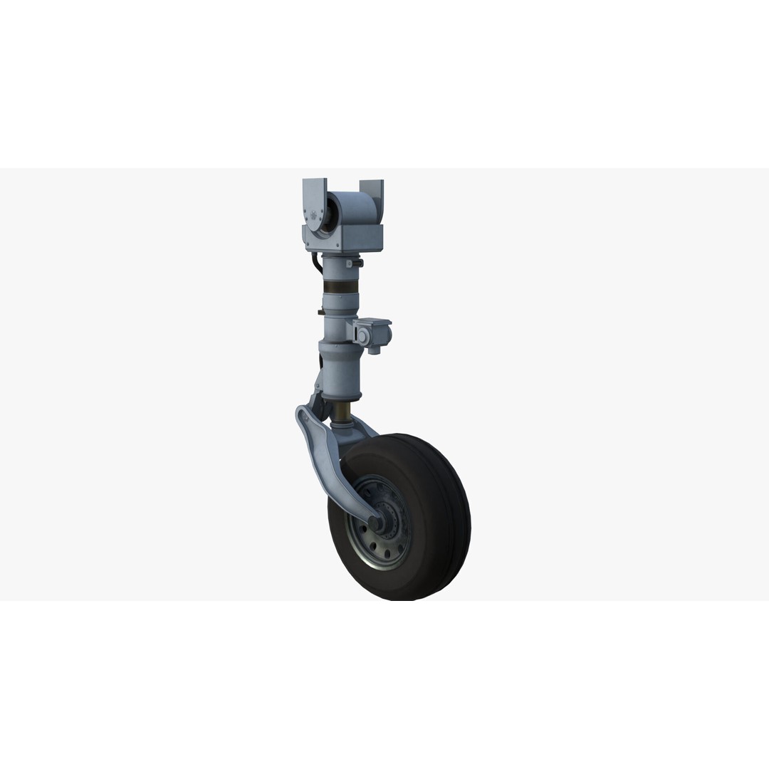 Aircraft Landing Gear 3D Model – Low Poly PBR Asset, FBX, Blender - View 11