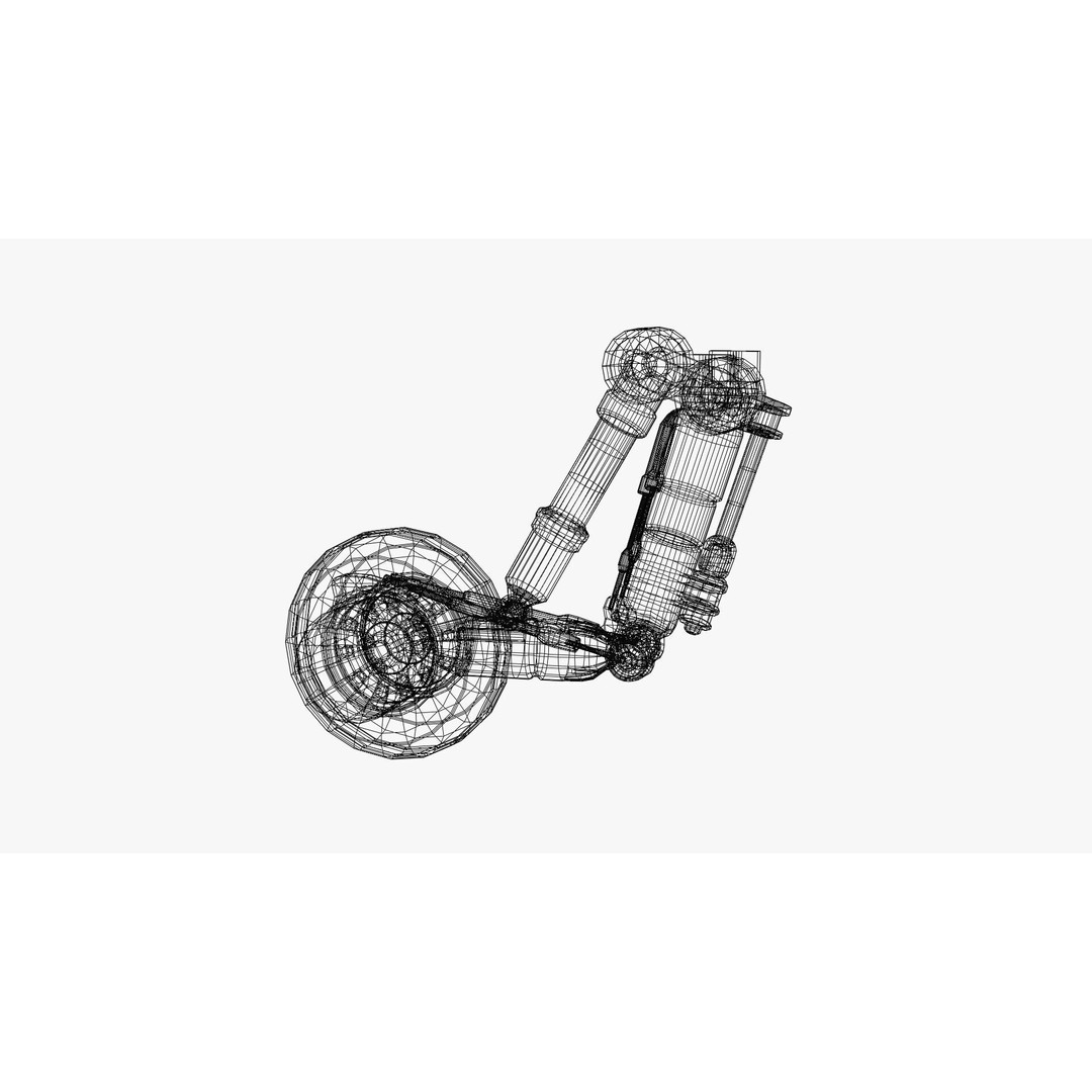 Aircraft Landing Gear 3D Model – Low Poly PBR Asset, FBX, Blender - View 20