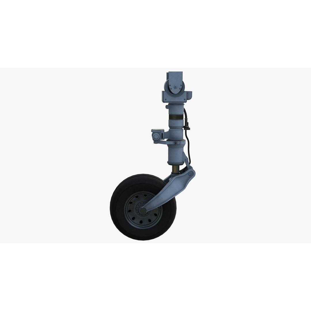 Aircraft Landing Gear 3D Model – Low Poly PBR Asset, FBX, Blender - View 9