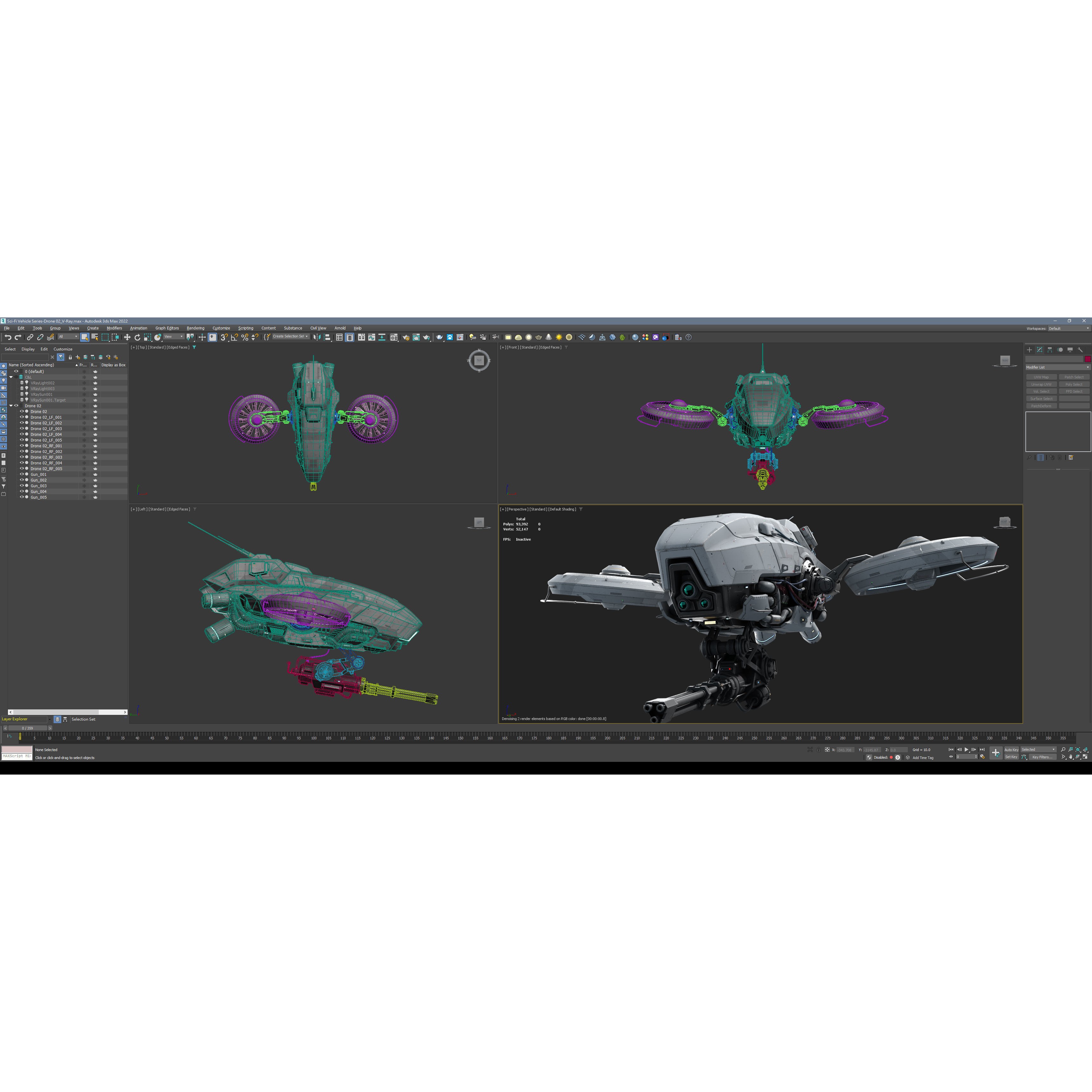 Sci-Fi Vehicle Series - Game-Ready PBR 3D Model - View 14