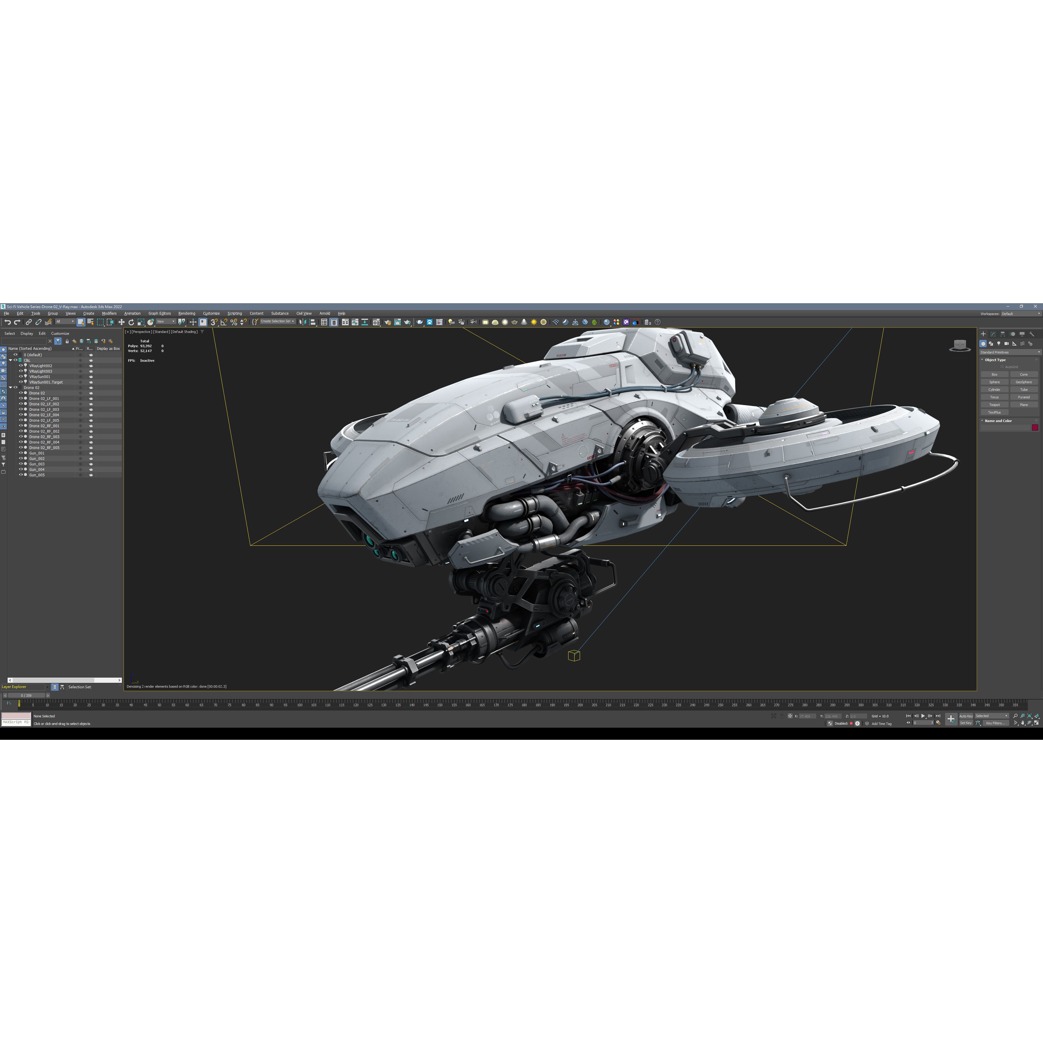Sci-Fi Vehicle Series - Game-Ready PBR 3D Model - View 15