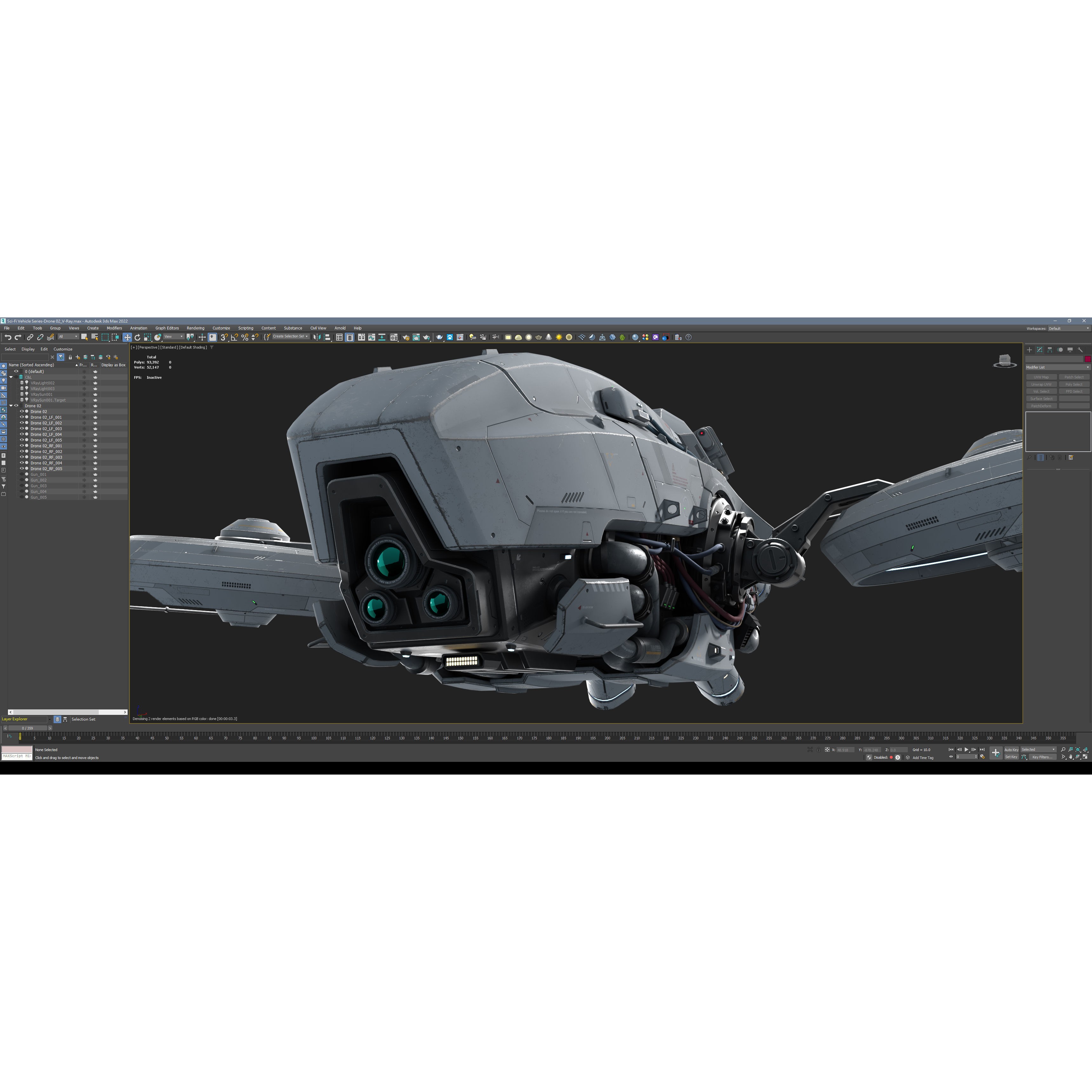 Sci-Fi Vehicle Series - Game-Ready PBR 3D Model - View 16