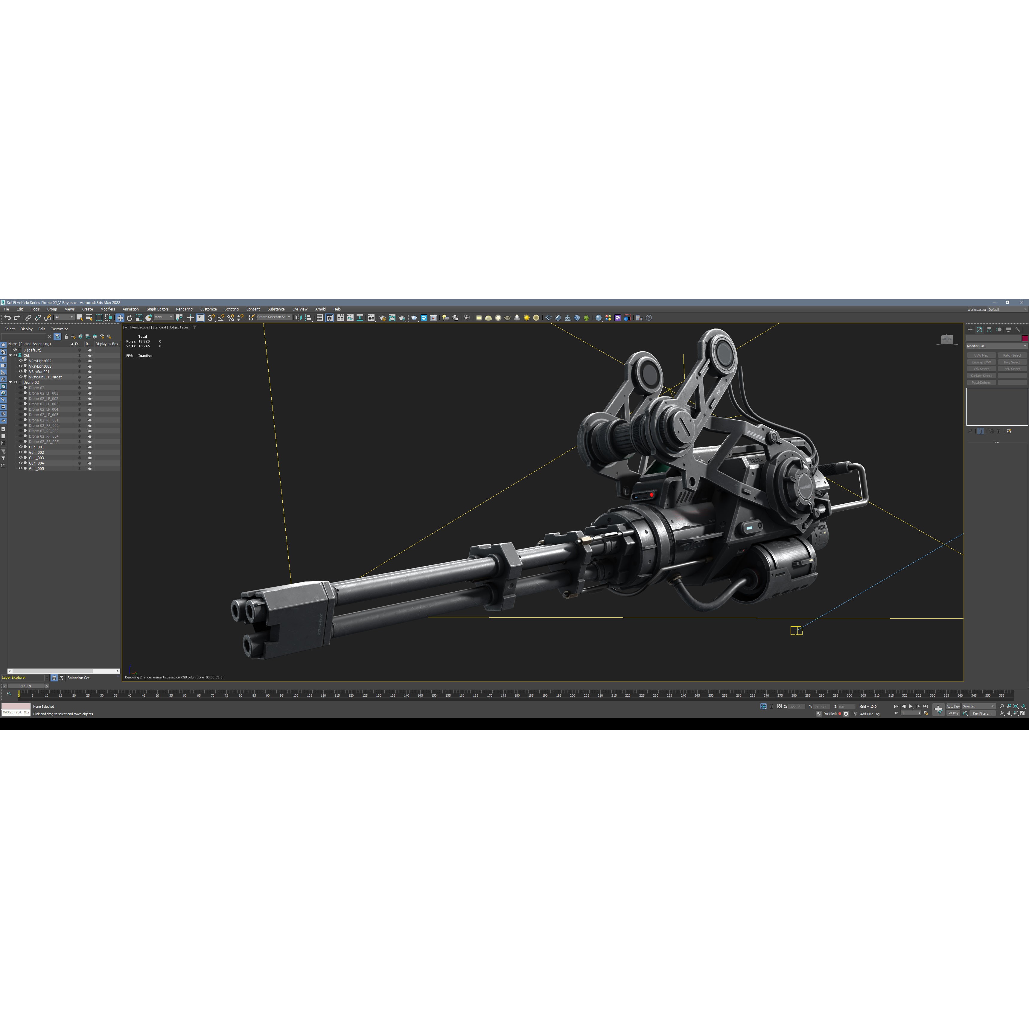 Sci-Fi Vehicle Series - Game-Ready PBR 3D Model - View 17