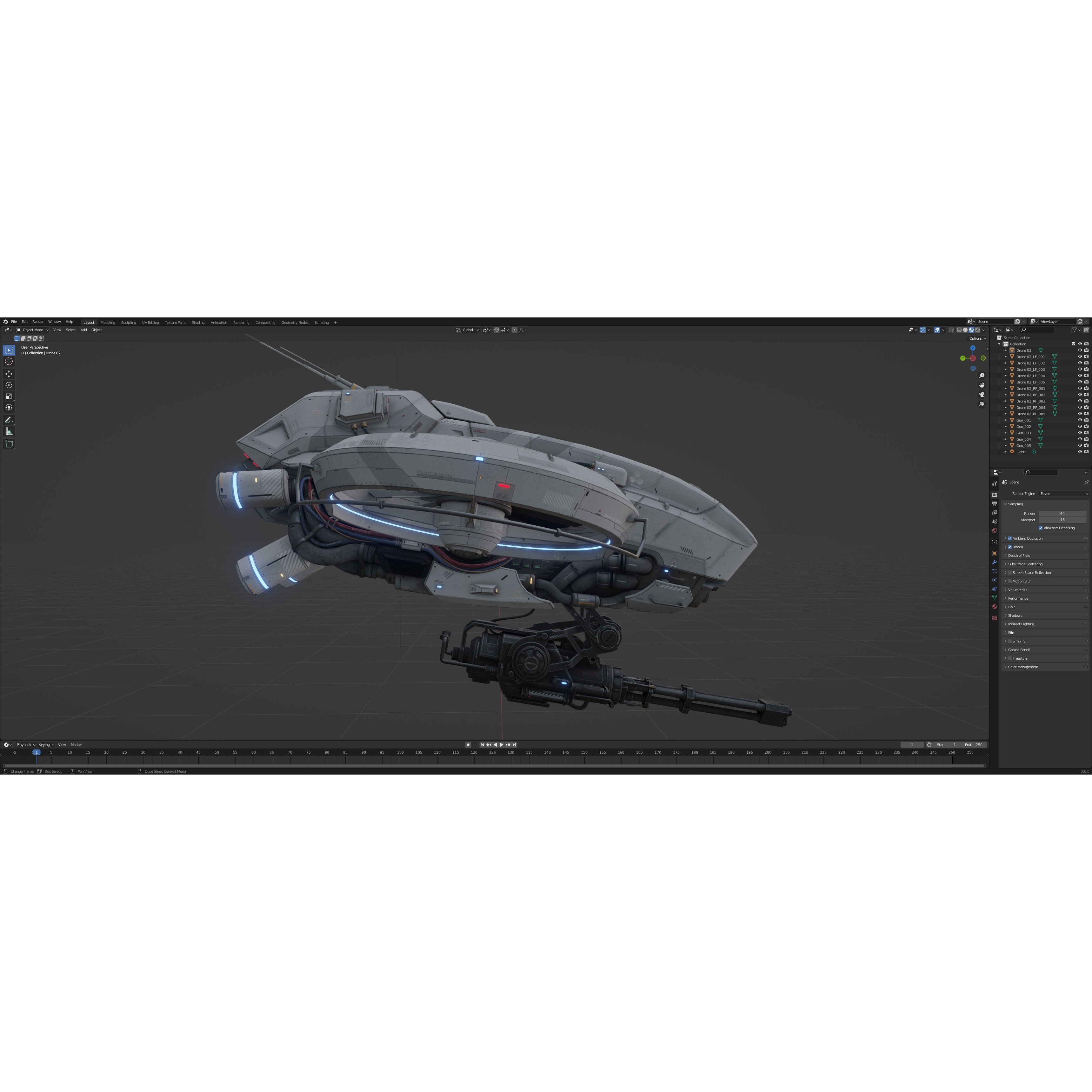 Sci-Fi Vehicle Series - Game-Ready PBR 3D Model - View 20