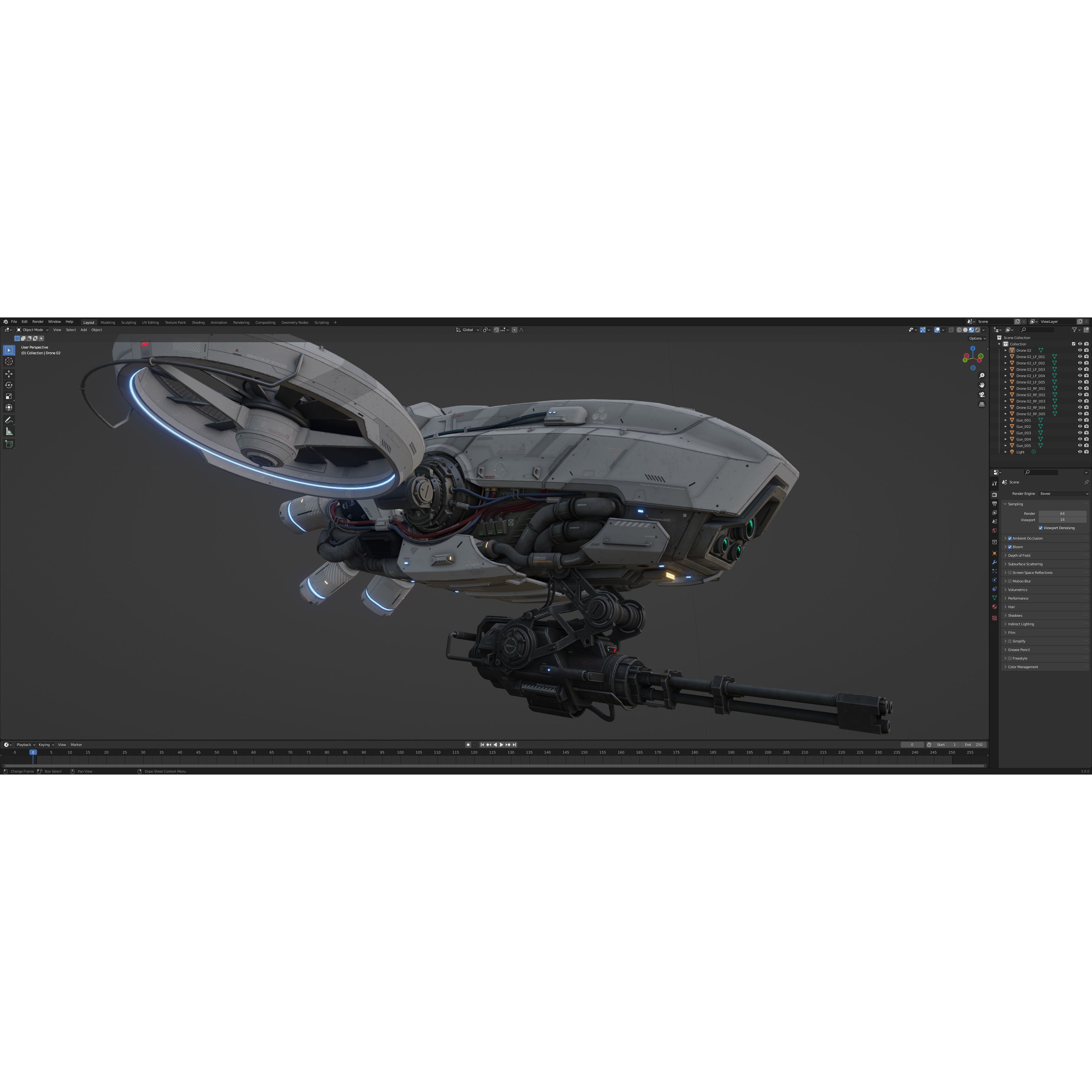 Sci-Fi Vehicle Series - Game-Ready PBR 3D Model - View 21