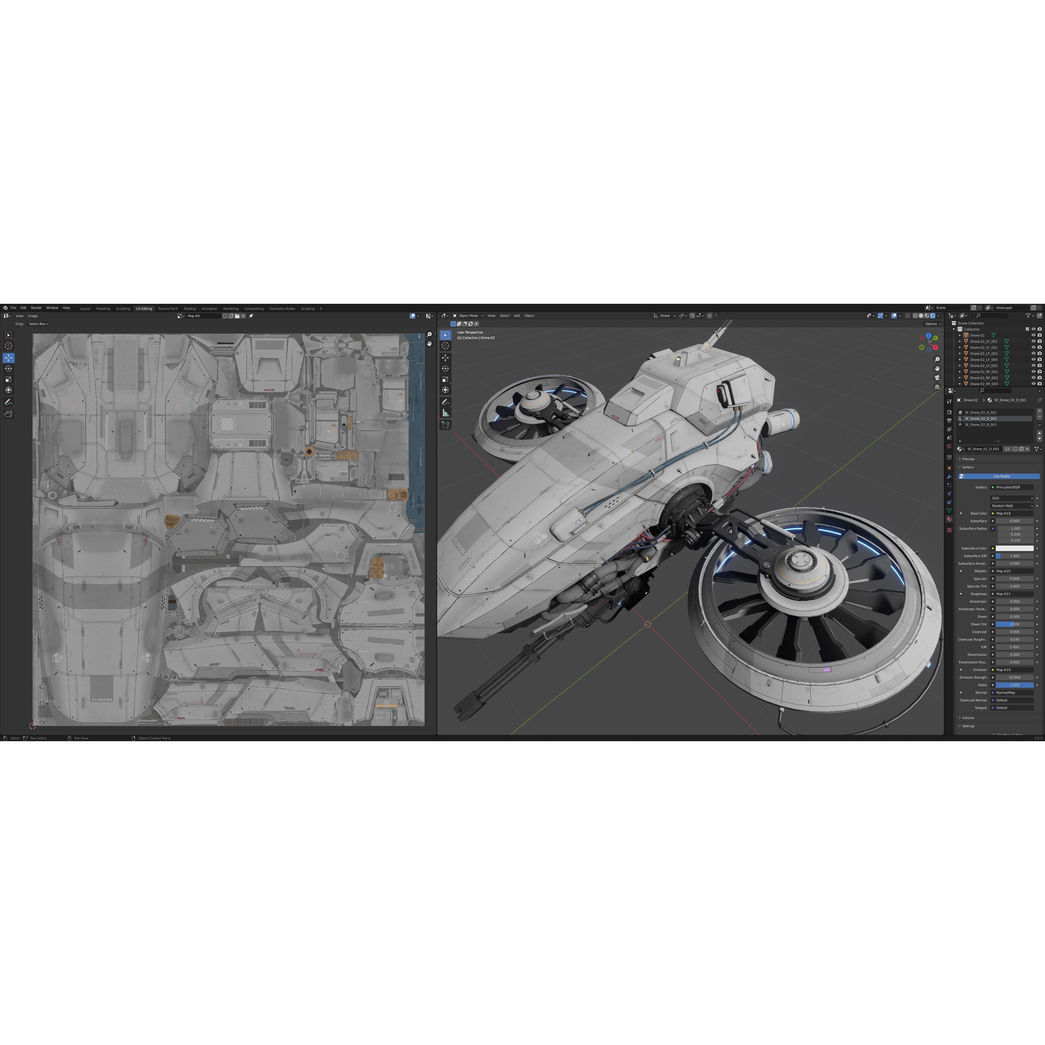 Sci-Fi Vehicle Series - Game-Ready PBR 3D Model - View 28