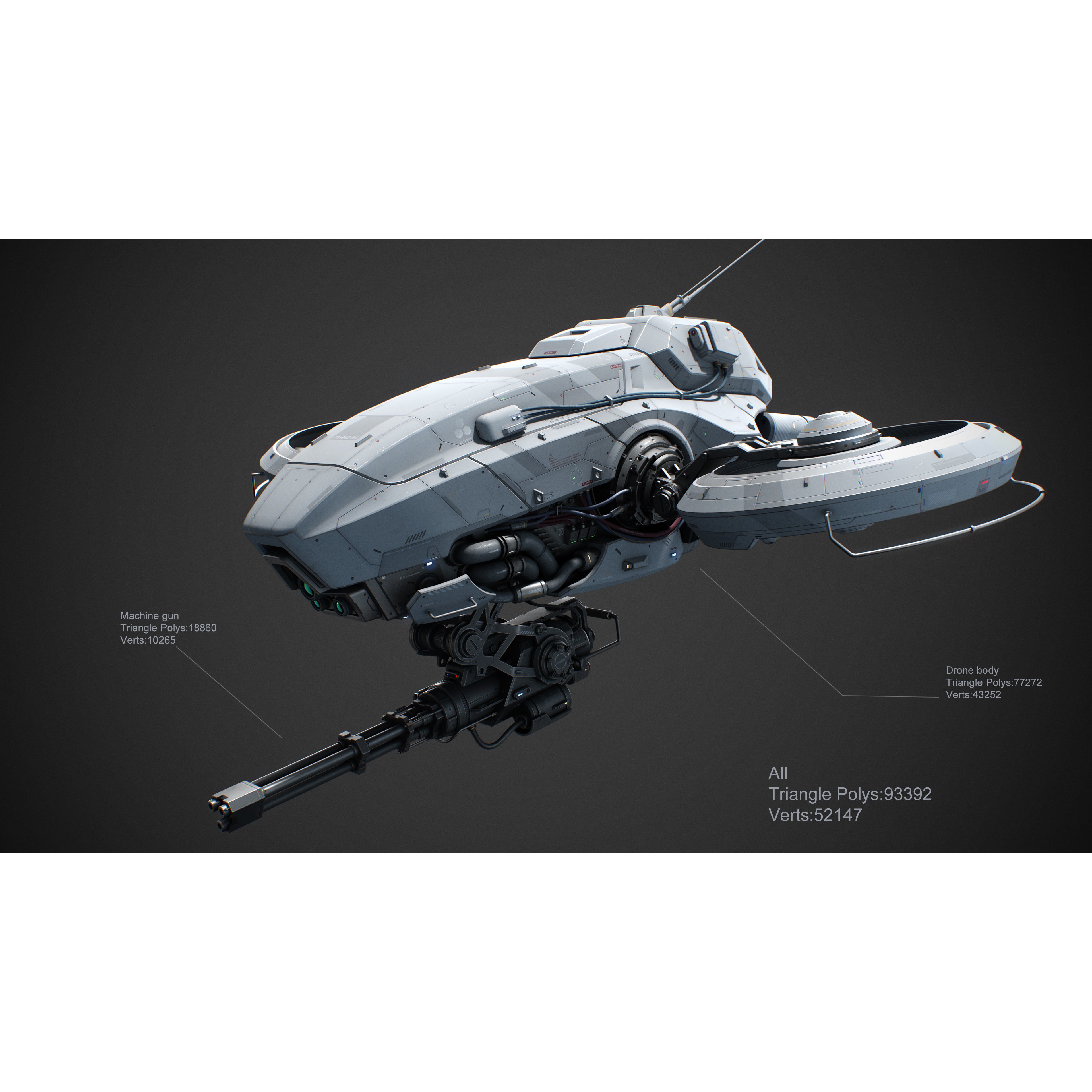 Sci-Fi Vehicle Series - Game-Ready PBR 3D Model - View 4