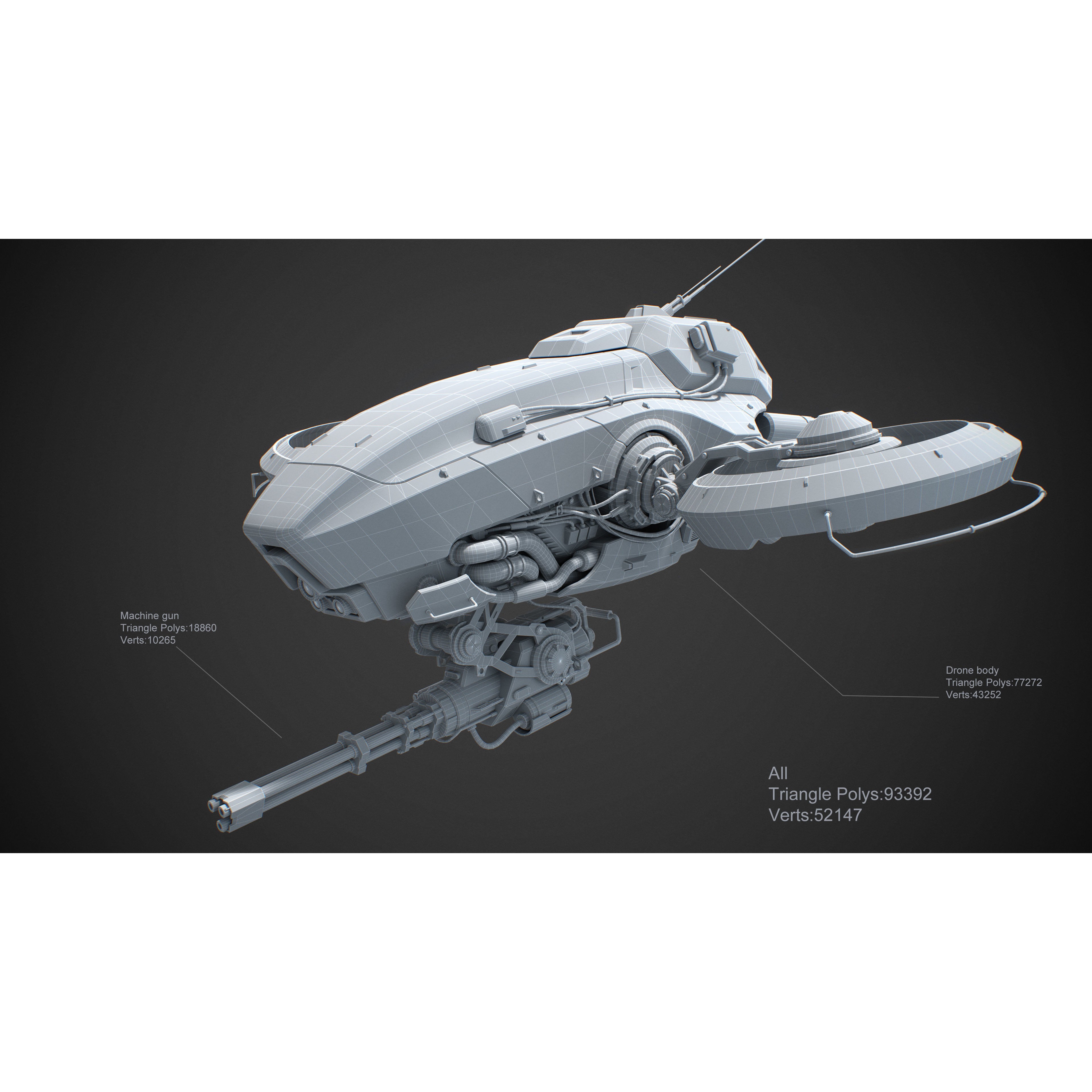 Sci-Fi Vehicle Series - Game-Ready PBR 3D Model - View 5