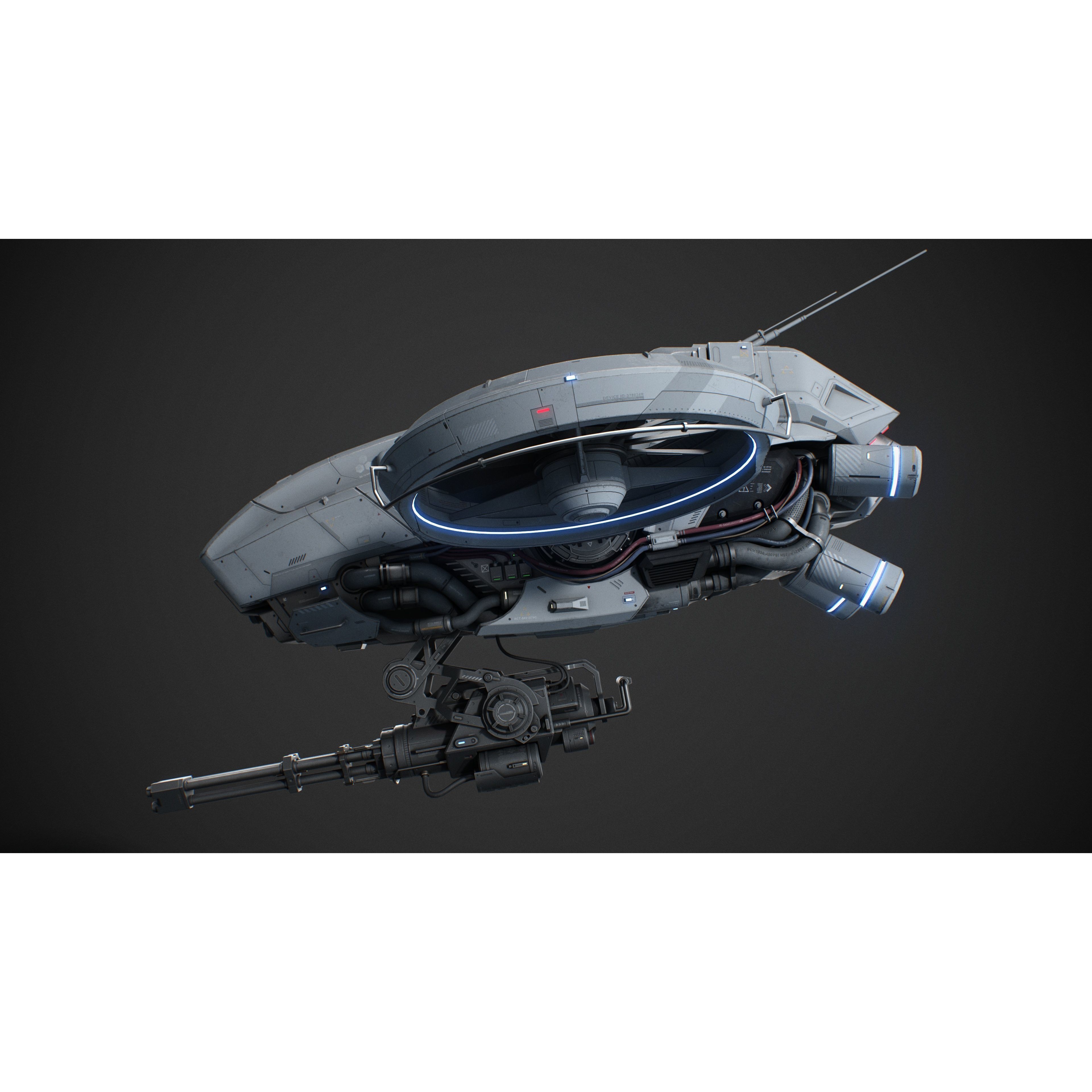 Sci-Fi Vehicle Series - Game-Ready PBR 3D Model - View 6