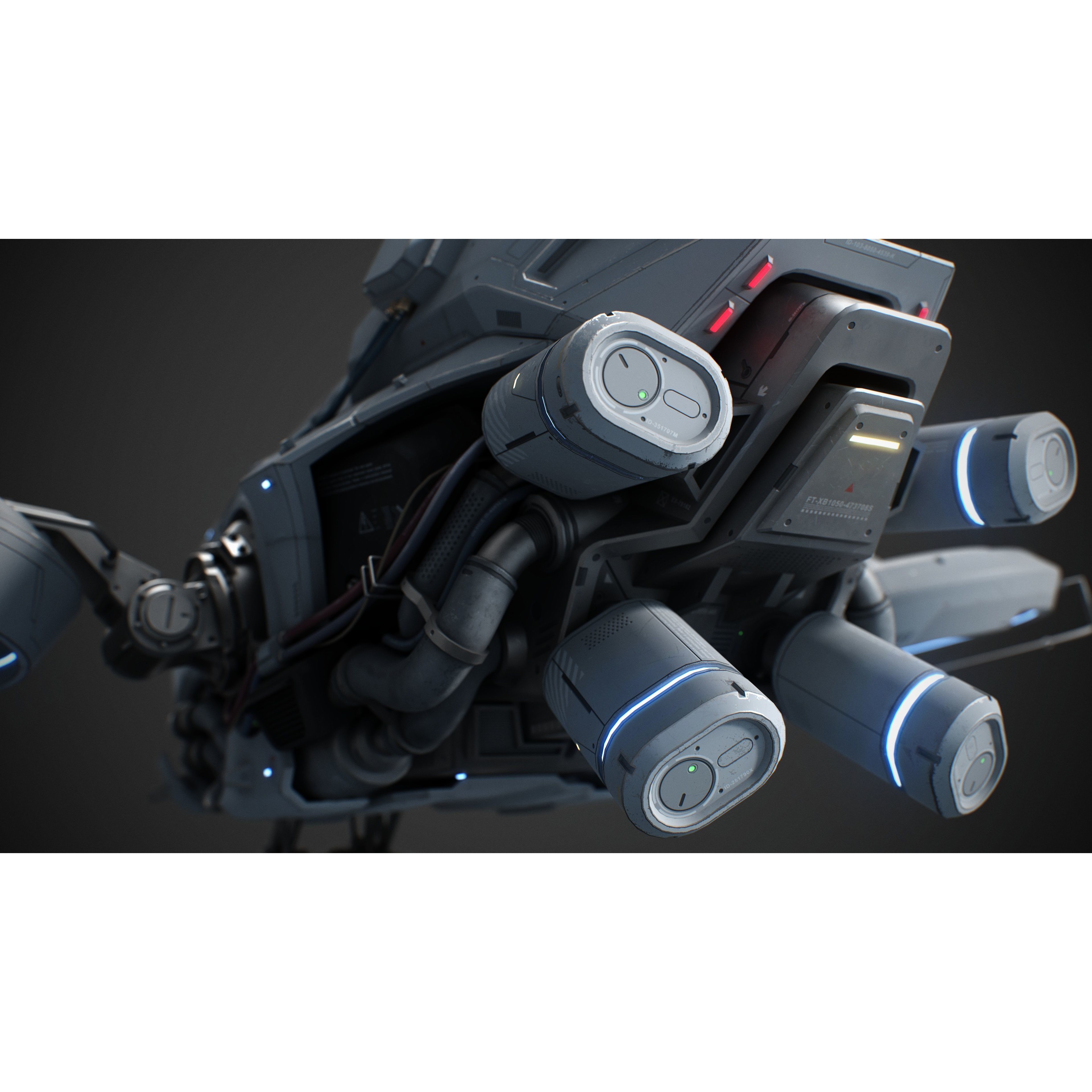 Sci-Fi Vehicle Series - Game-Ready PBR 3D Model - View 8