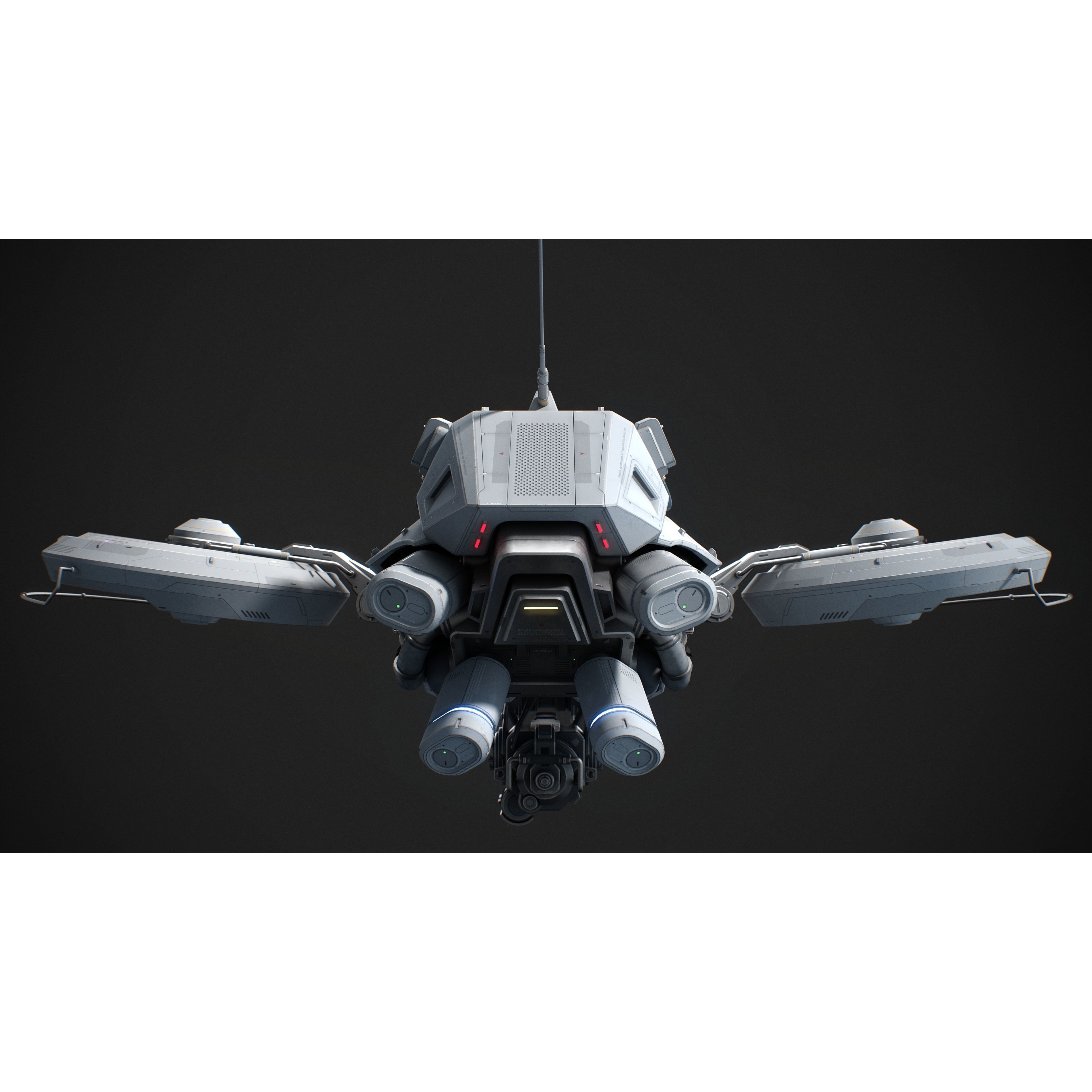 Sci-Fi Vehicle Series - Game-Ready PBR 3D Model - View 9