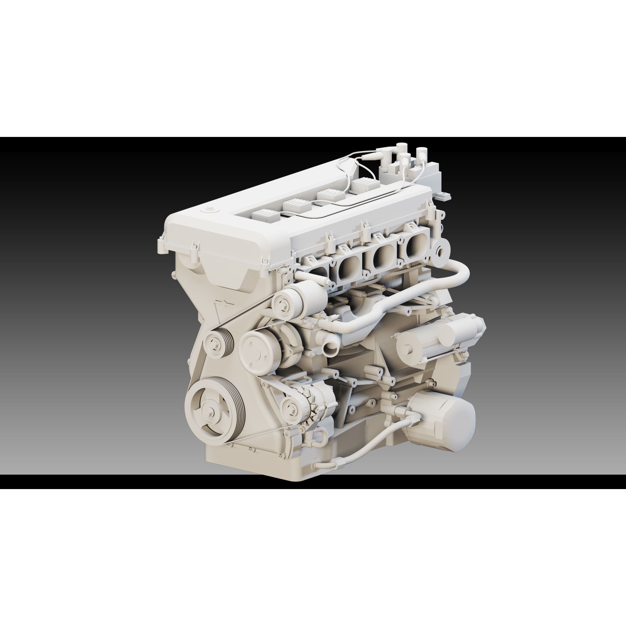 Industrial Engines Vol 03 - Low-Poly Game-Ready 3D Model - View 14