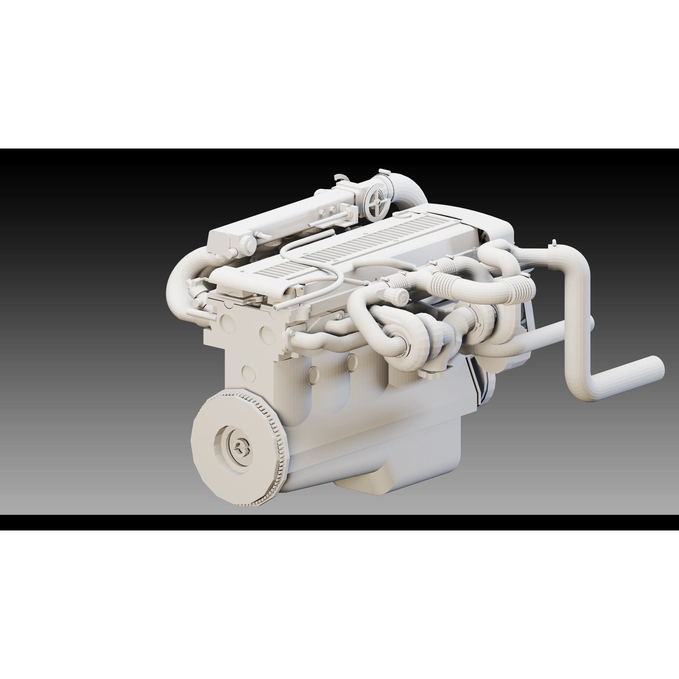 Industrial Engines Vol 03 - Low-Poly Game-Ready 3D Model - View 15