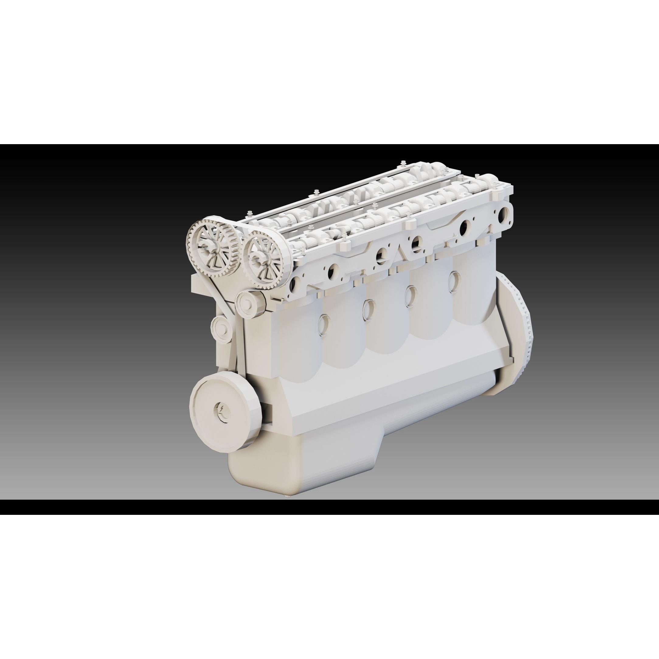 Industrial Engines Vol 03 - Low-Poly Game-Ready 3D Model - View 16