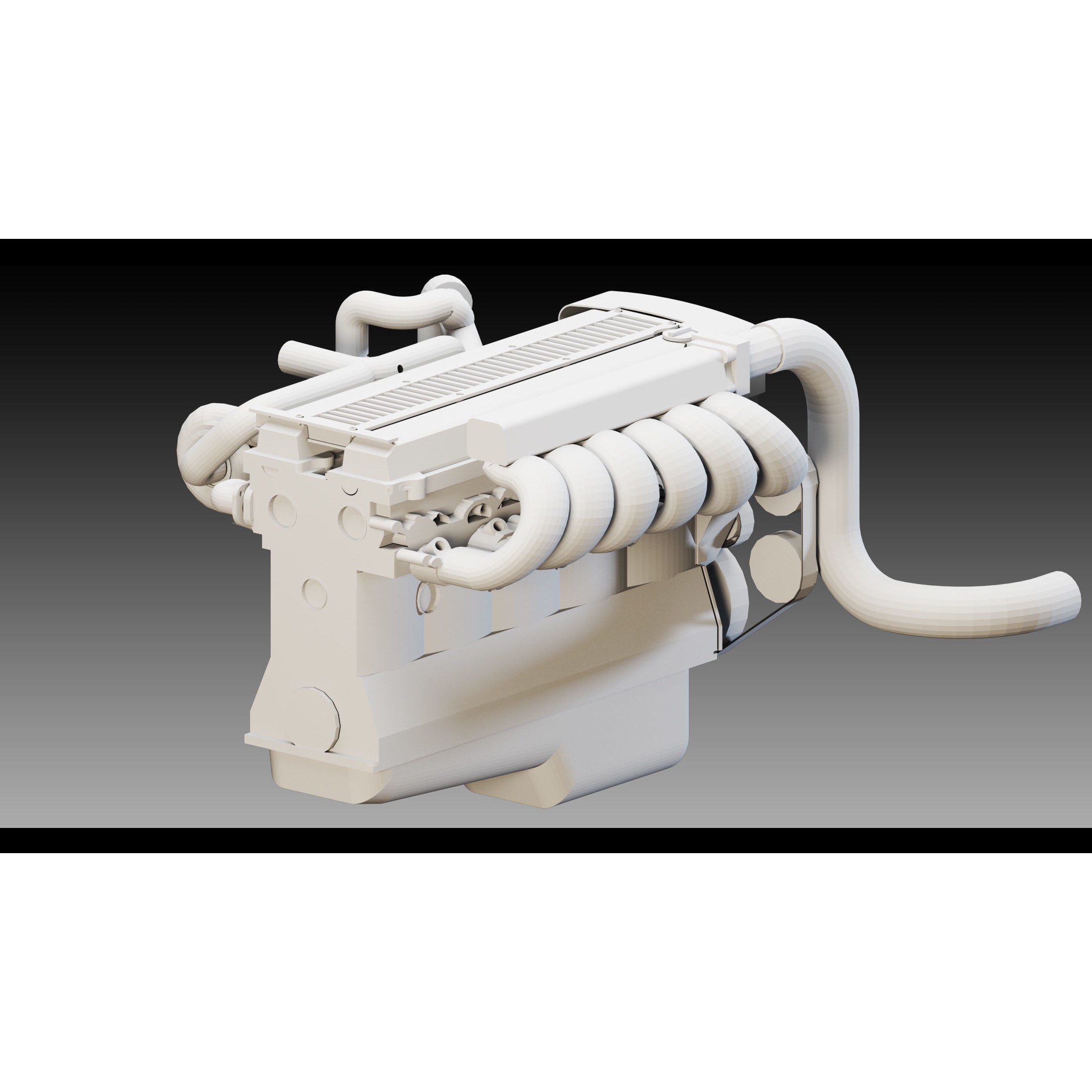 Industrial Engines Vol 03 - Low-Poly Game-Ready 3D Model - View 17