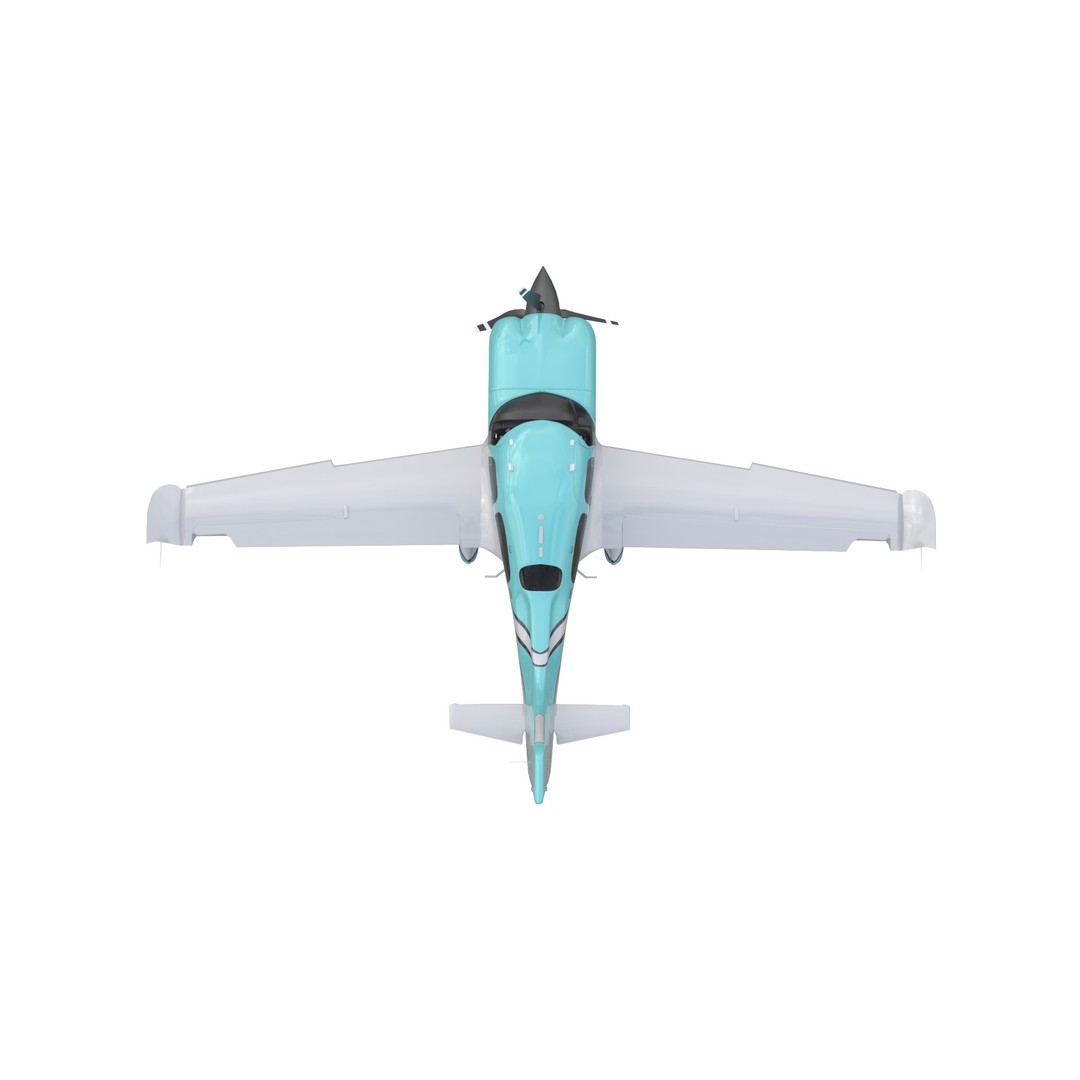 Cirrus SR22 Aircraft 3D Model – High Poly Game Asset, FBX, OBJ, Blender - View 10