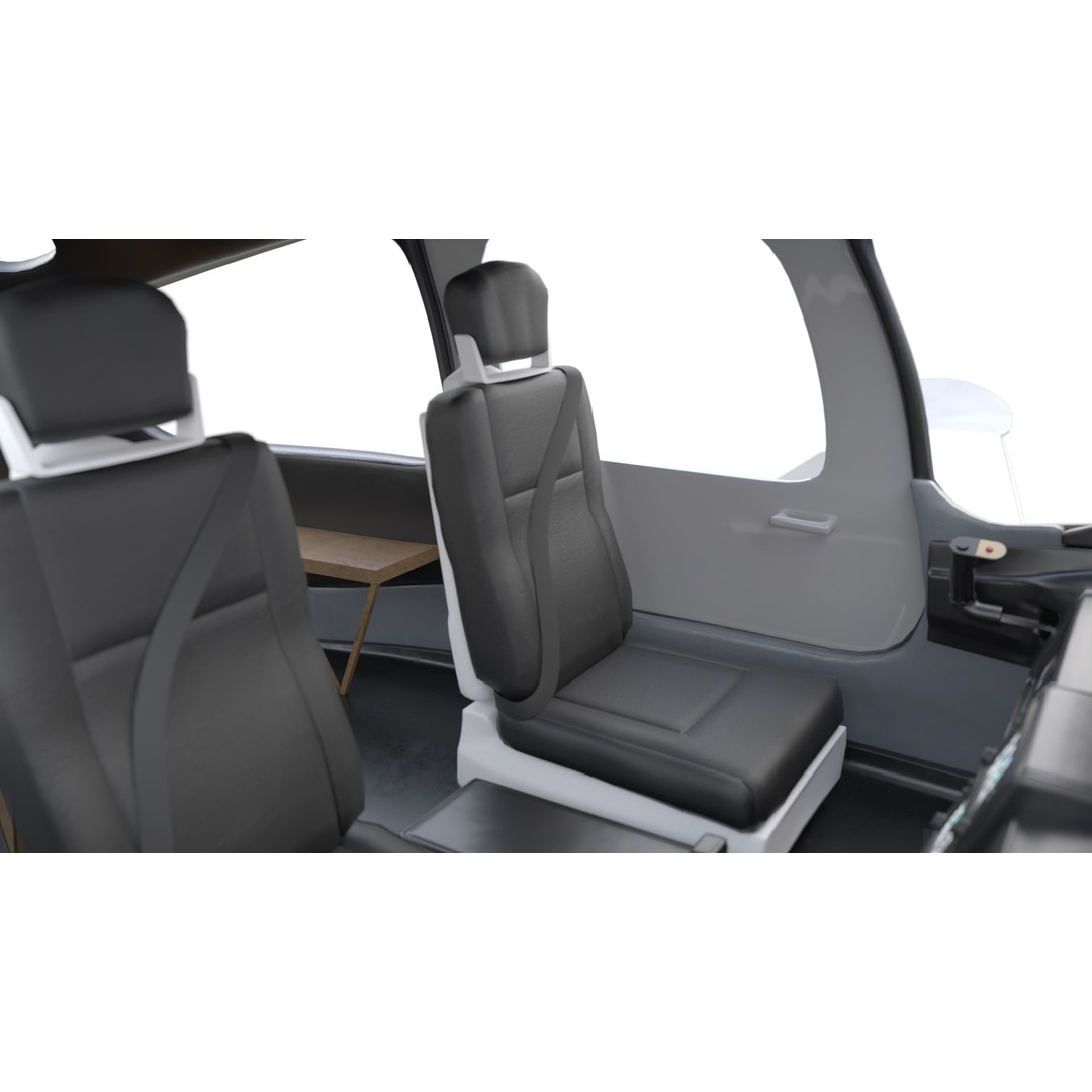 Cirrus SR22 Aircraft 3D Model – High Poly Game Asset, FBX, OBJ, Blender - View 12