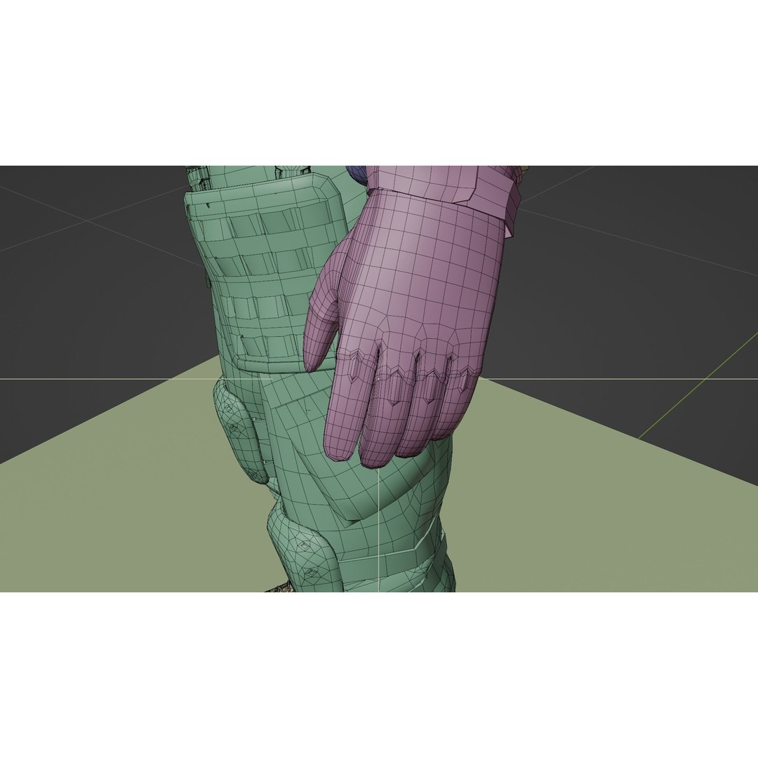 Soldier Flight Deck Crew 3D Model – High Poly PBR Character, FBX, OBJ - View 22
