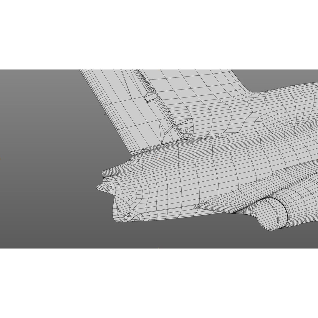 Tu-154 3D Model – Detailed Jet Airliner with Animation, FBX - View 16