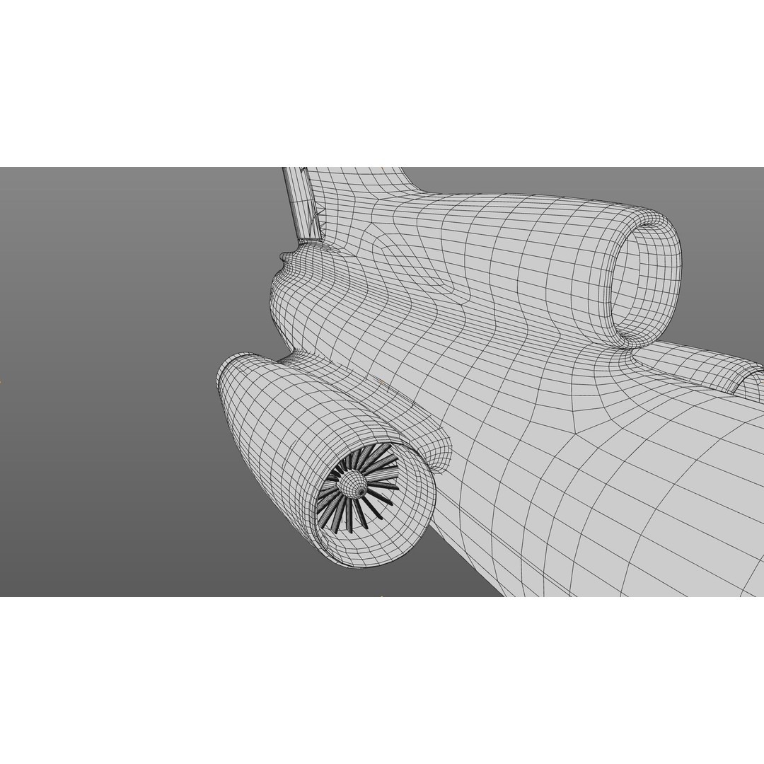 Tu-154 3D Model – Detailed Jet Airliner with Animation, FBX - View 17
