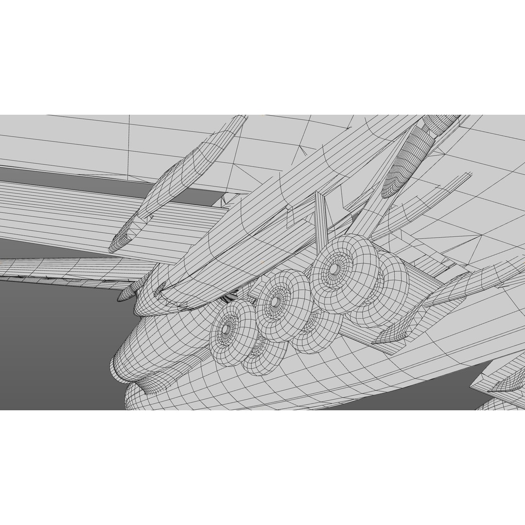 Tu-154 3D Model – Detailed Jet Airliner with Animation, FBX - View 18